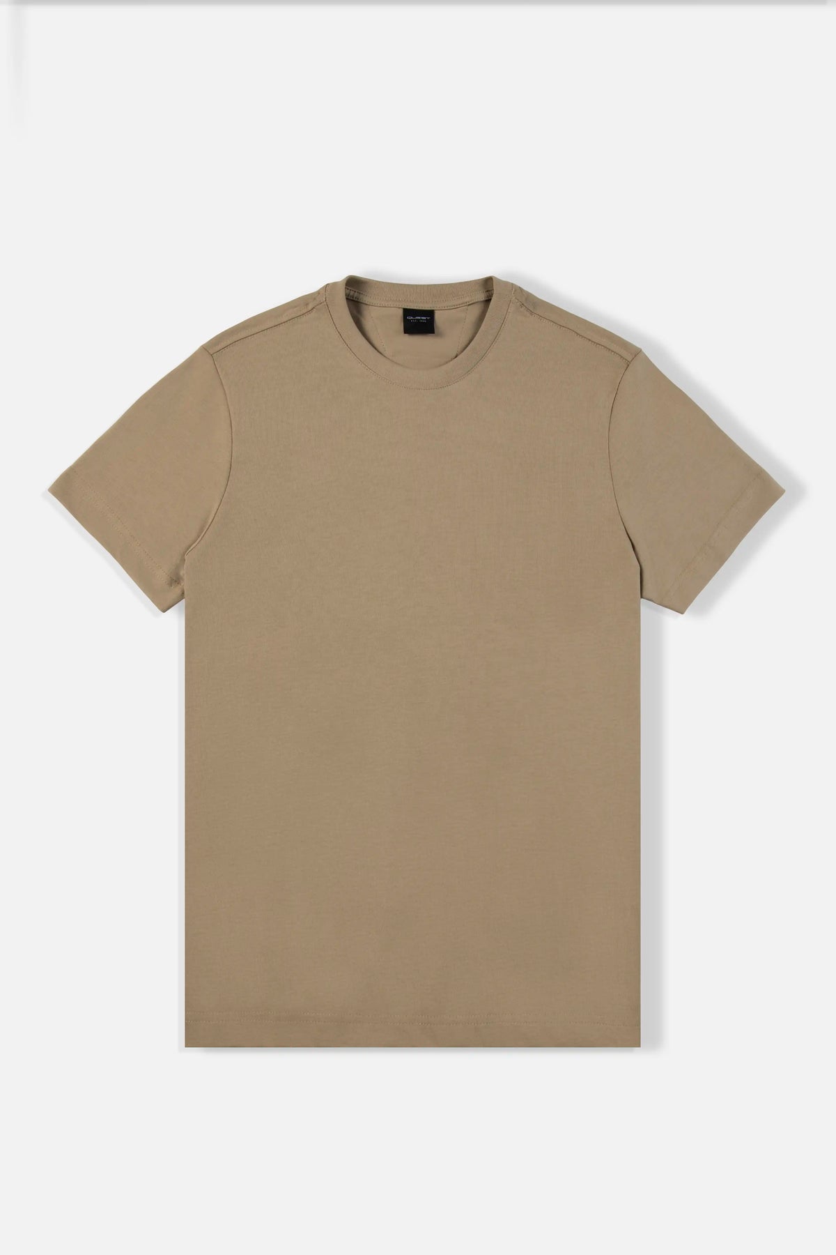 CAMISETA MANGA CORTA COLOR CHINCHILLA