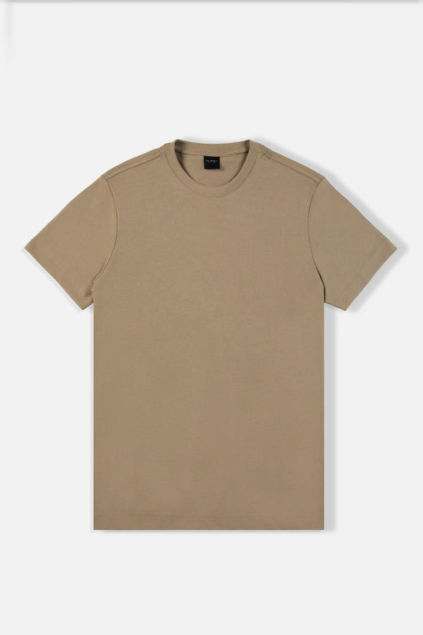 CAMISETA MANGA CORTA COLOR CHINCHILLA