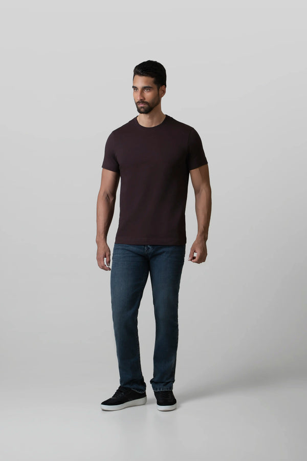 CAMISETA MANGA CORTA COLOR CHOCOLATE PLUM