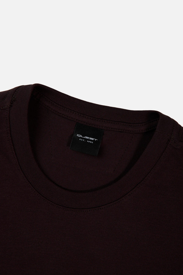 CAMISETA MANGA CORTA COLOR CHOCOLATE PLUM