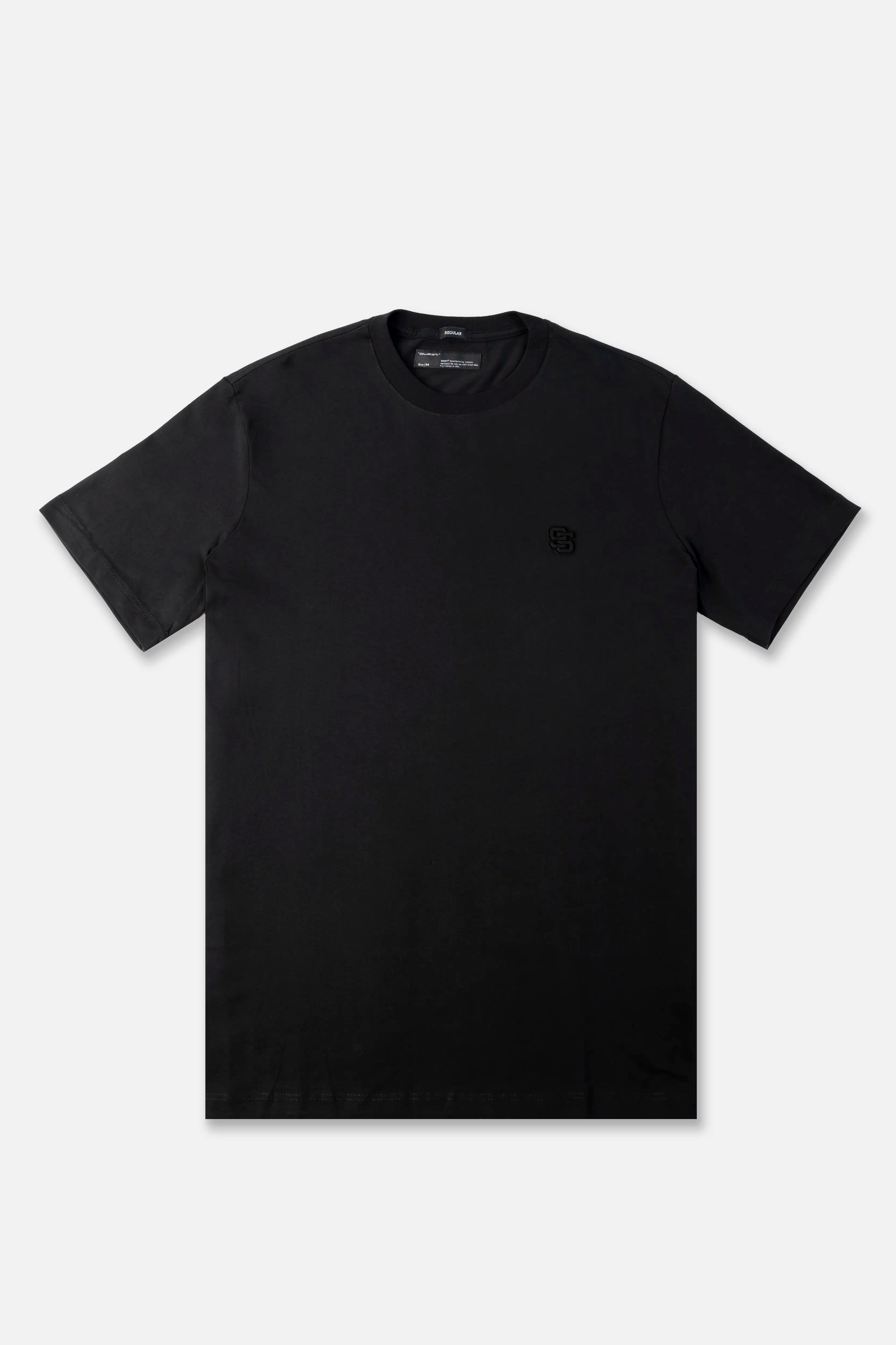 CAMISETA MANGA CORTA COLOR NEGRO
