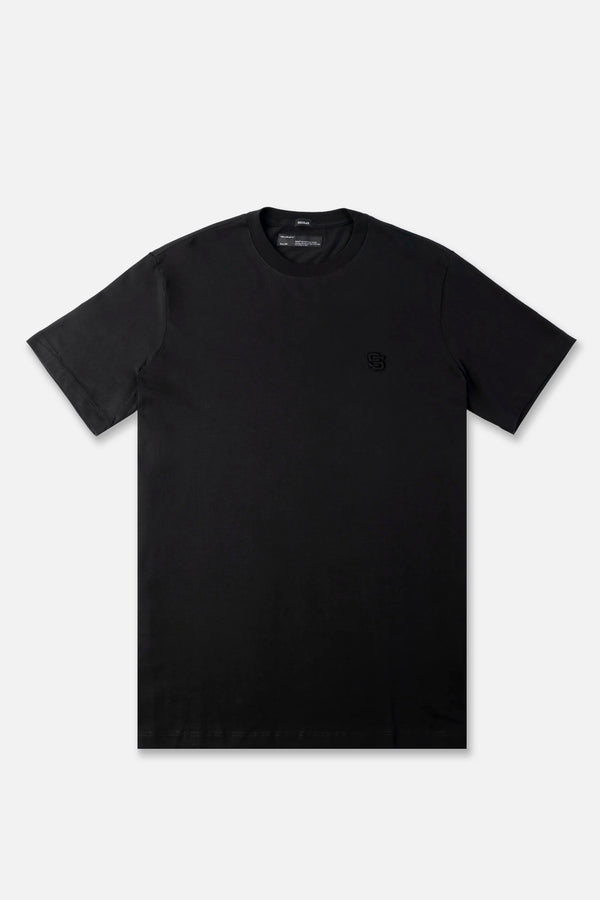CAMISETA MANGA CORTA COLOR NEGRO