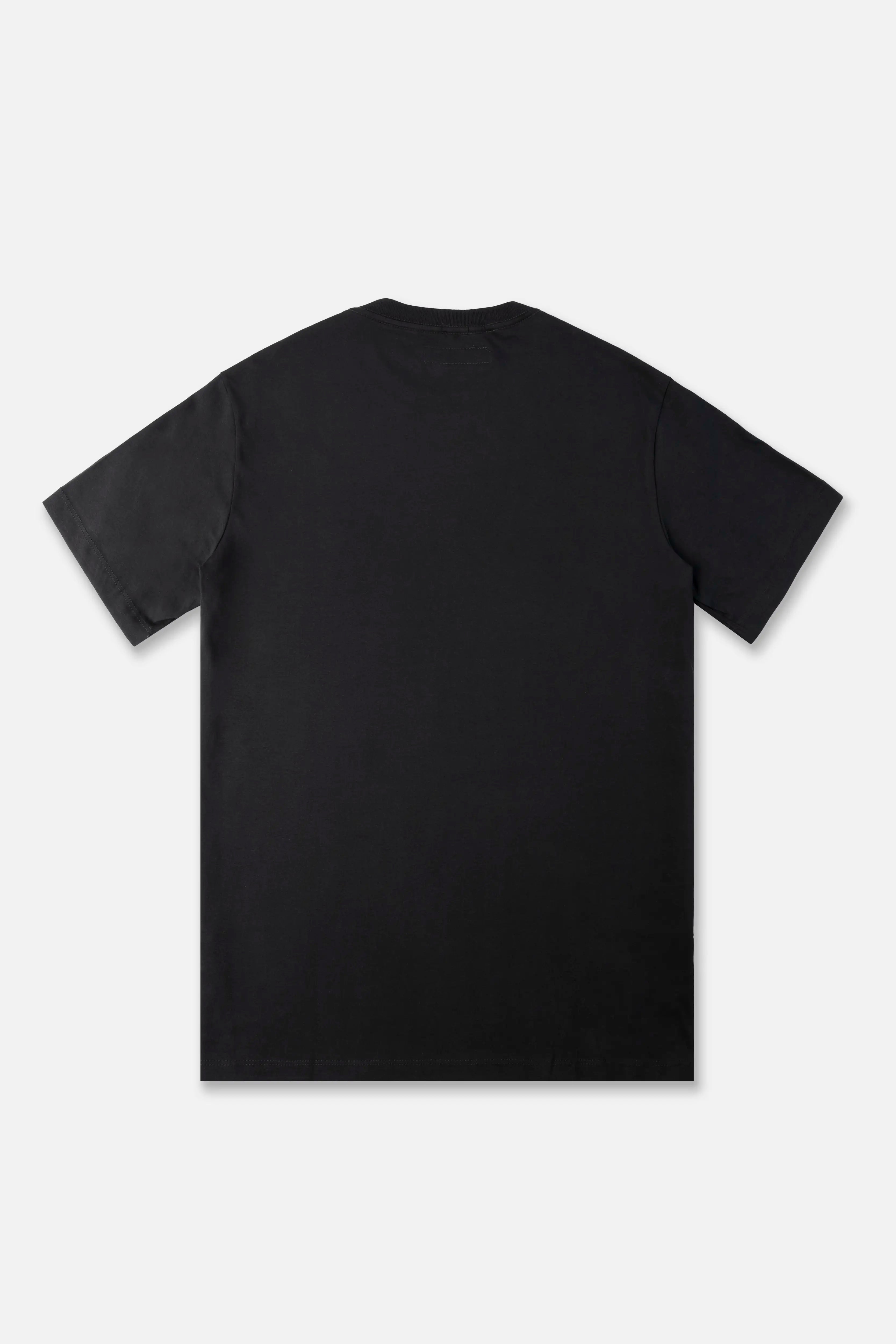 CAMISETA MANGA CORTA COLOR NEGRO