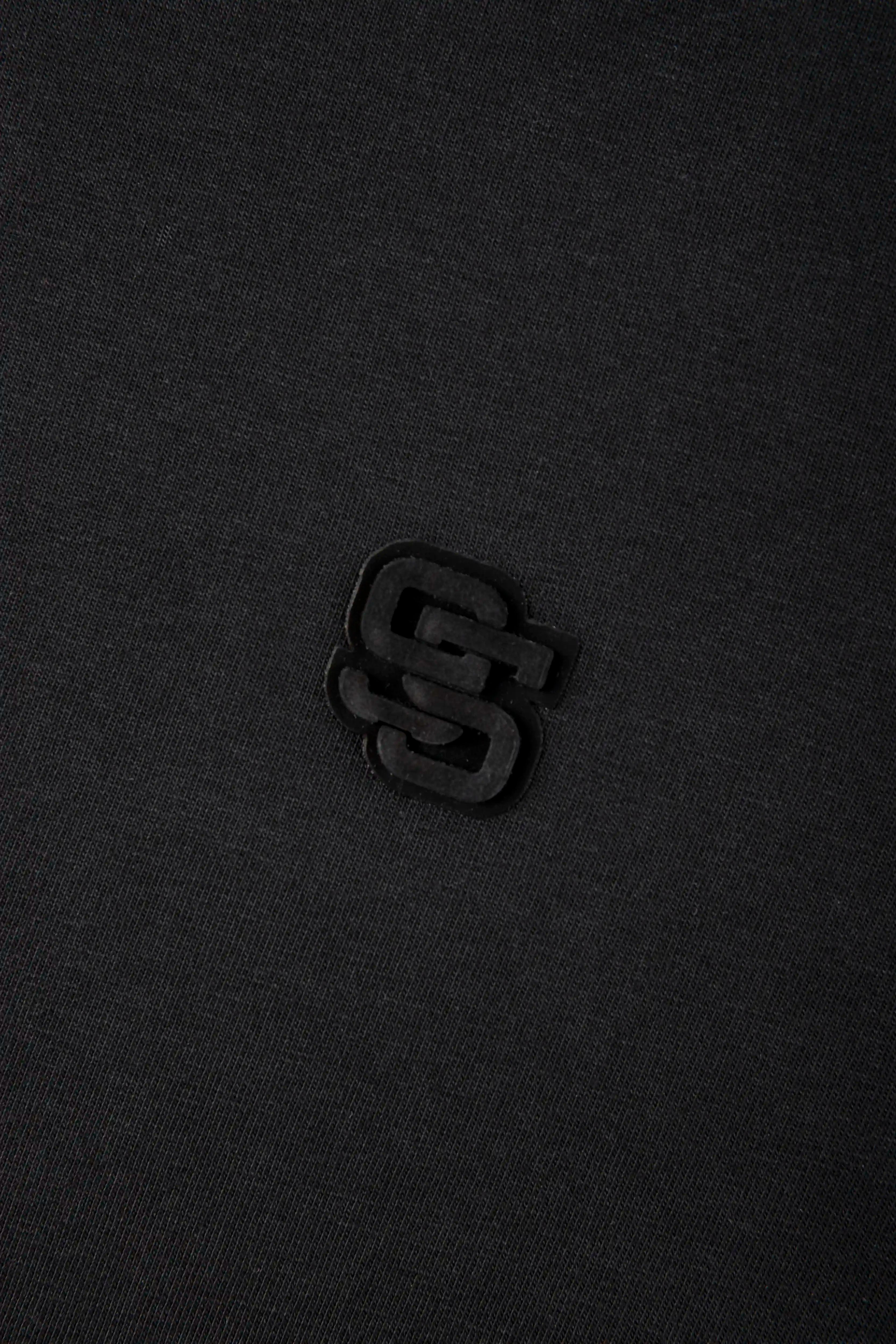 CAMISETA MANGA CORTA COLOR NEGRO