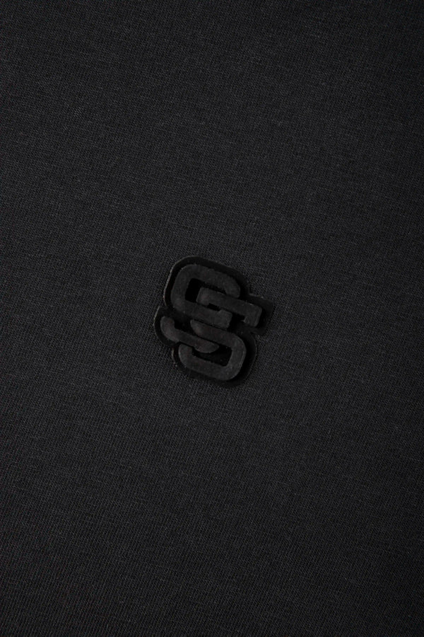 CAMISETA MANGA CORTA COLOR NEGRO