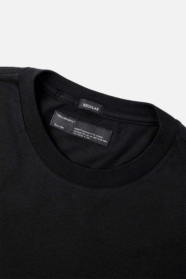 CAMISETA MANGA CORTA COLOR NEGRO