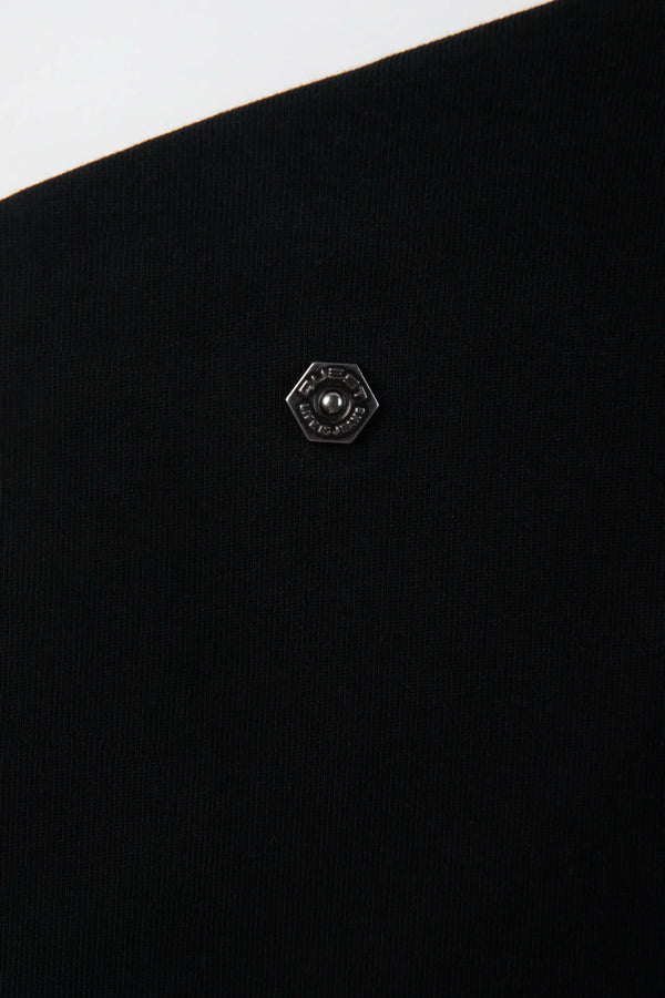 CAMISETA MANGA CORTA COLOR NEGRO