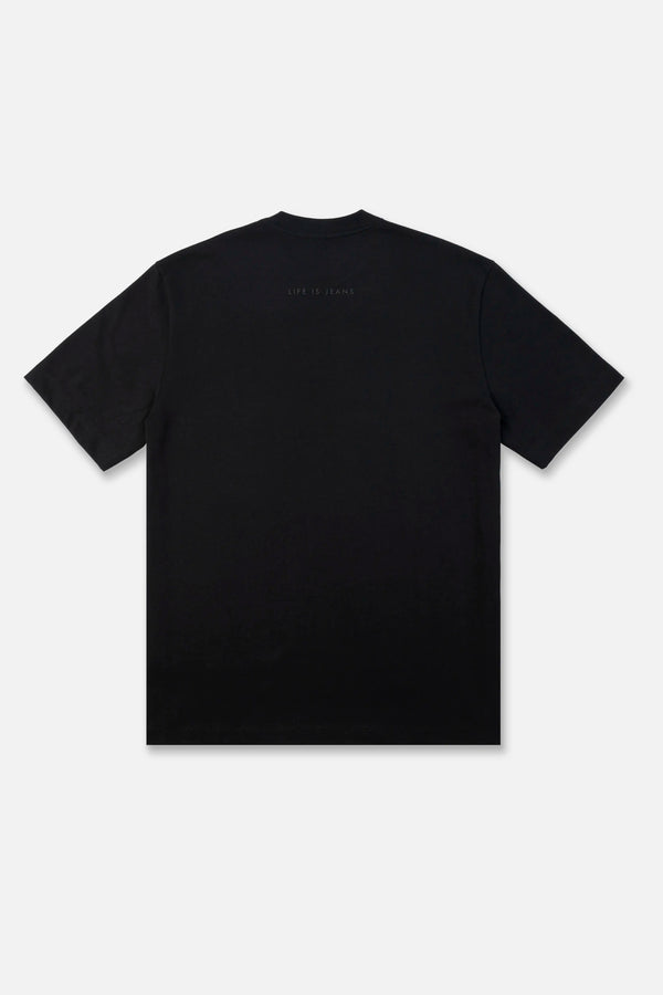 CAMISETA MANGA CORTA COLOR NEGRO