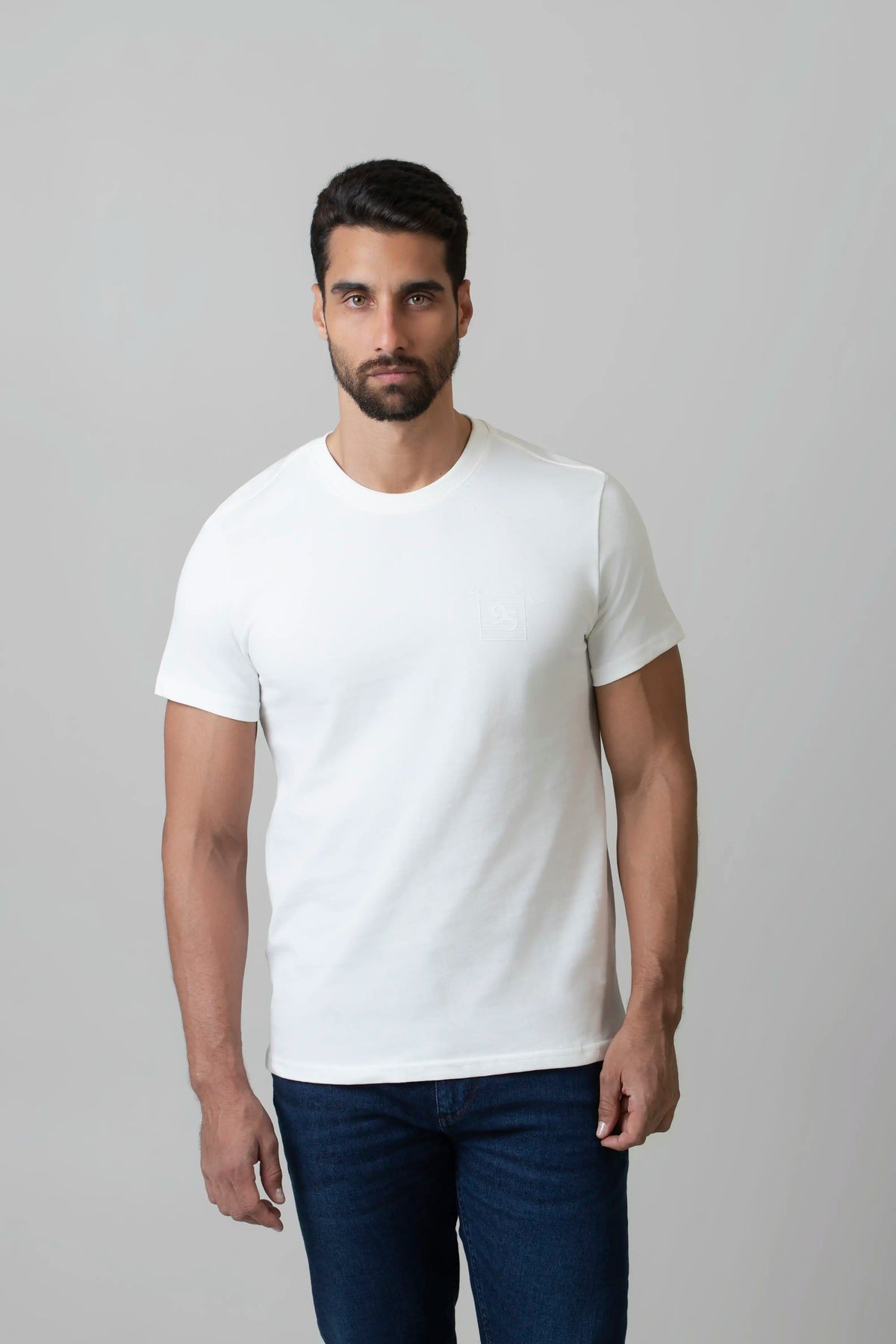 CAMISETA MANGA CORTA COLOR IVORY