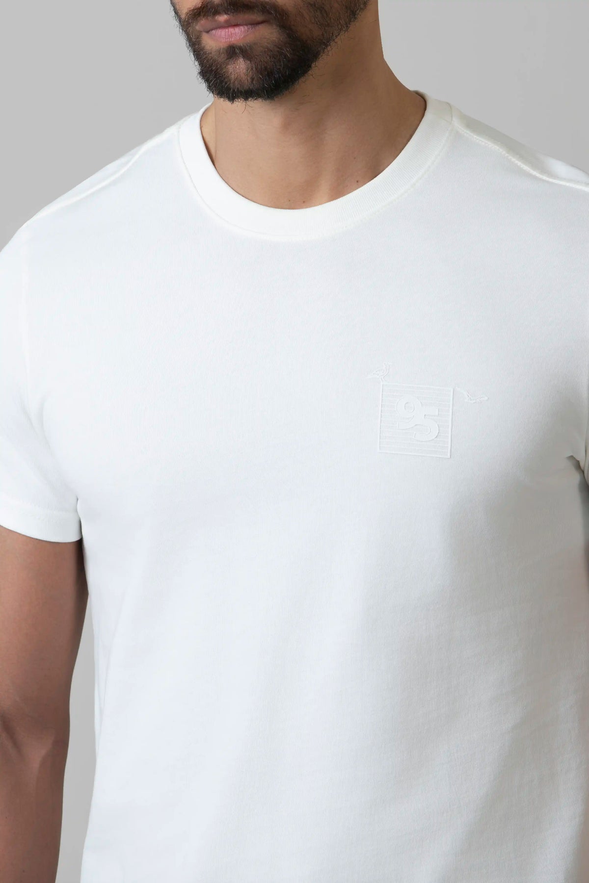 CAMISETA MANGA CORTA COLOR IVORY