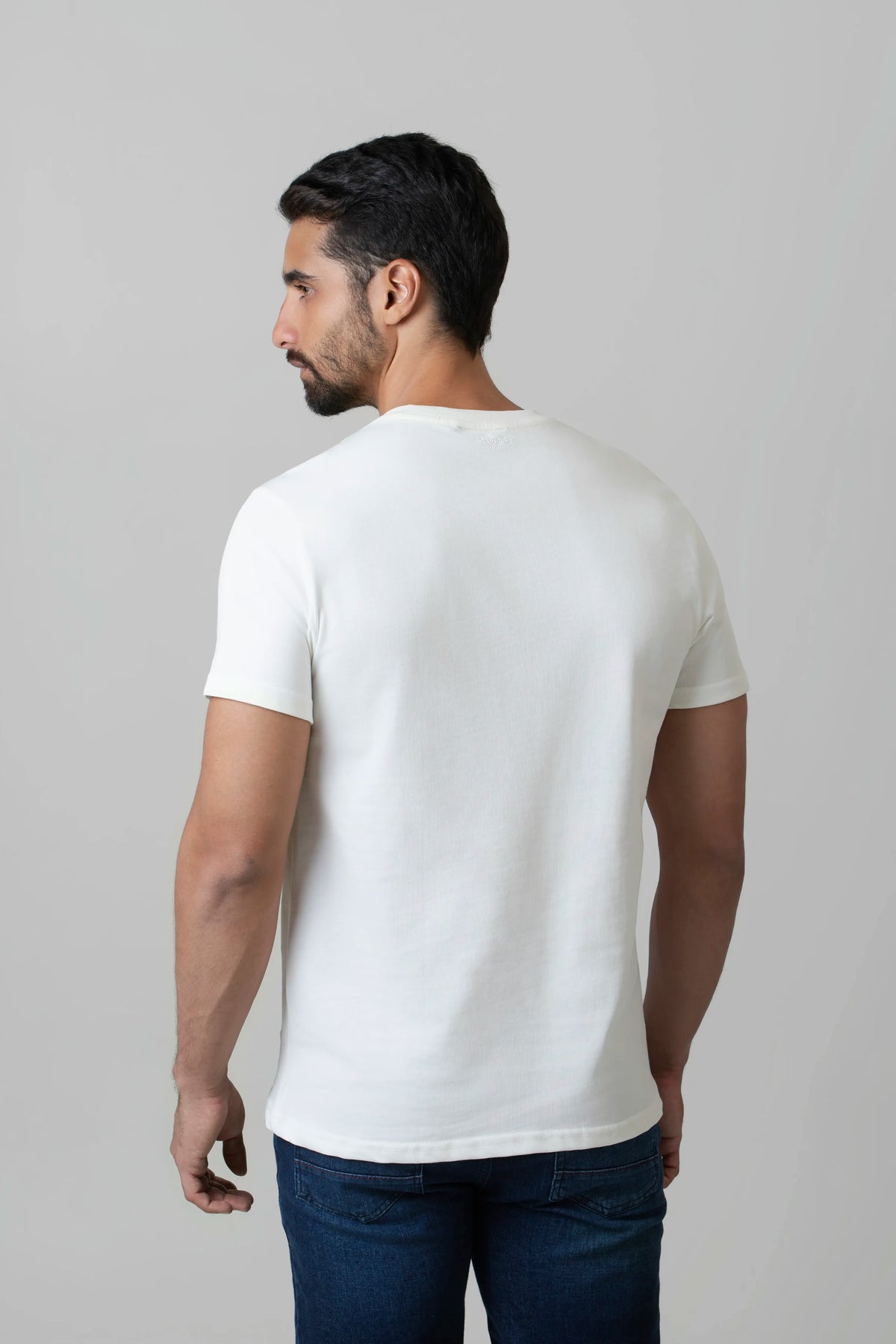 CAMISETA MANGA CORTA COLOR IVORY
