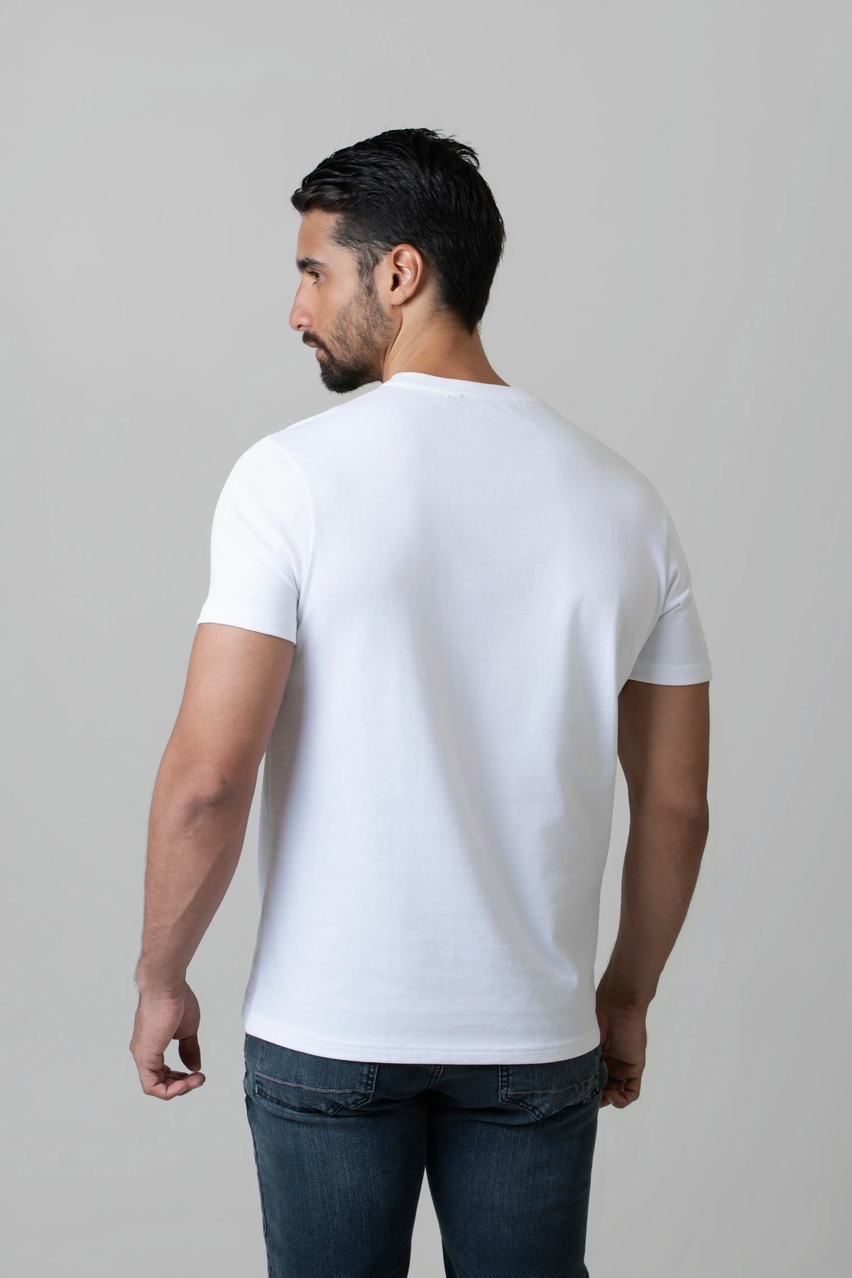 CAMISETA MANGA CORTA COLOR BLANCO BLANCO