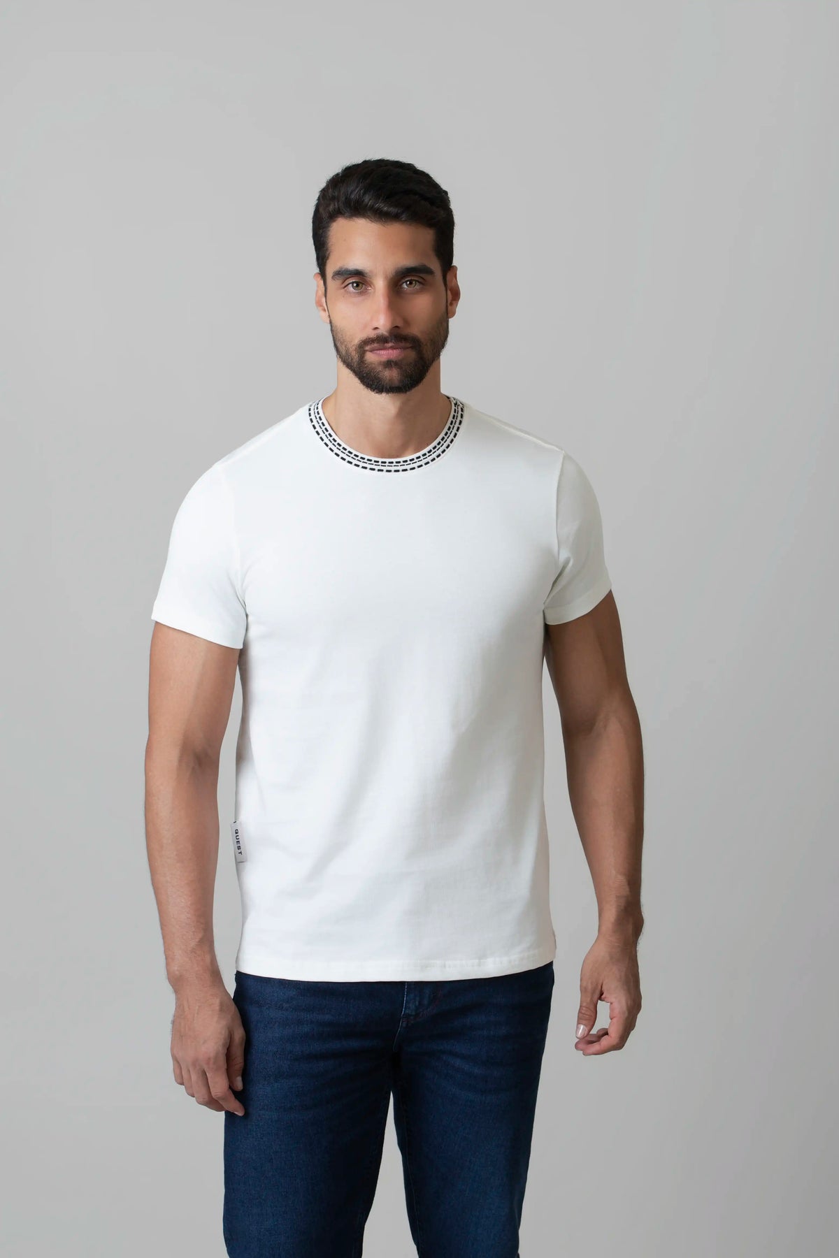 CAMISETA MANGA CORTA COLOR IVORY