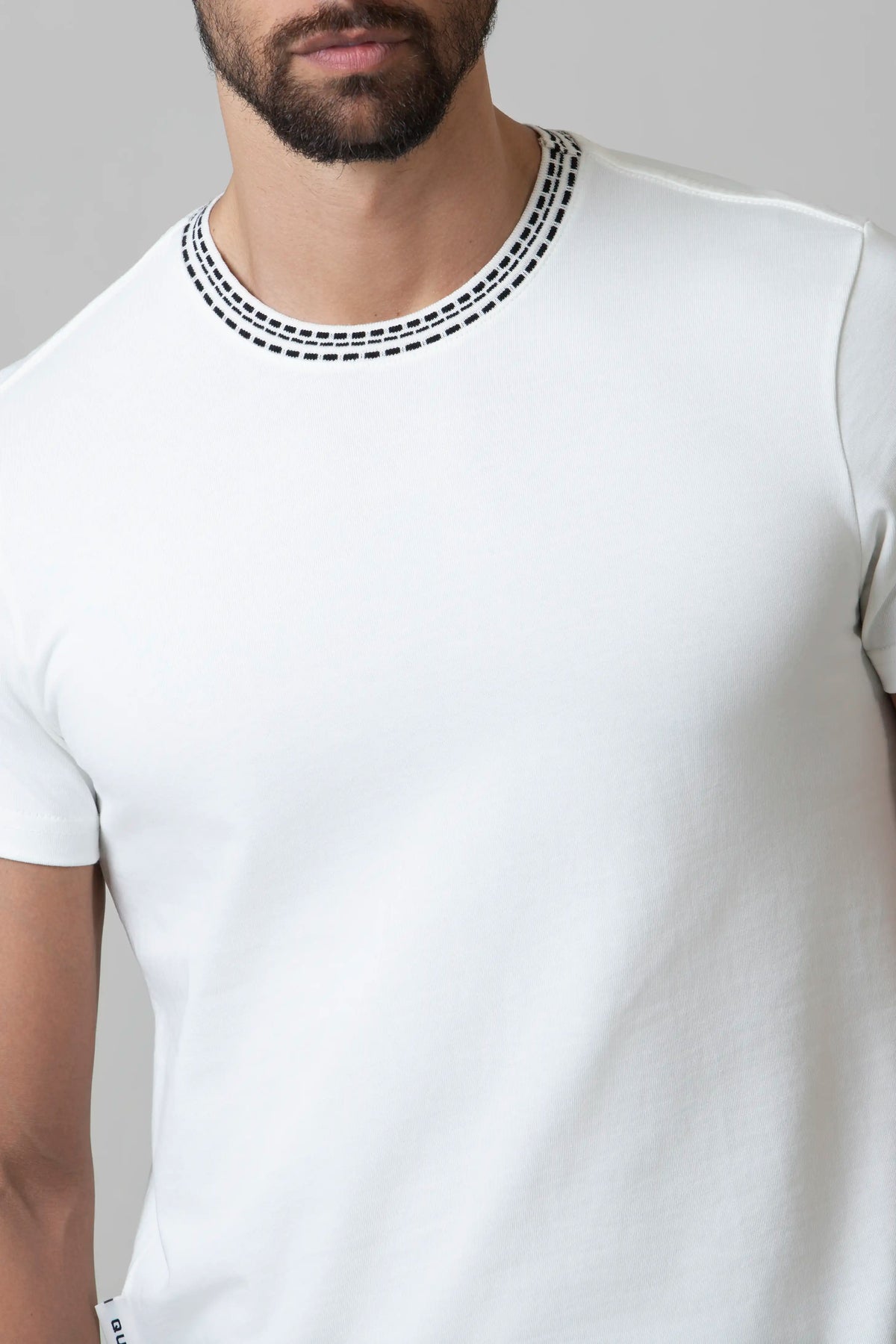 CAMISETA MANGA CORTA COLOR IVORY