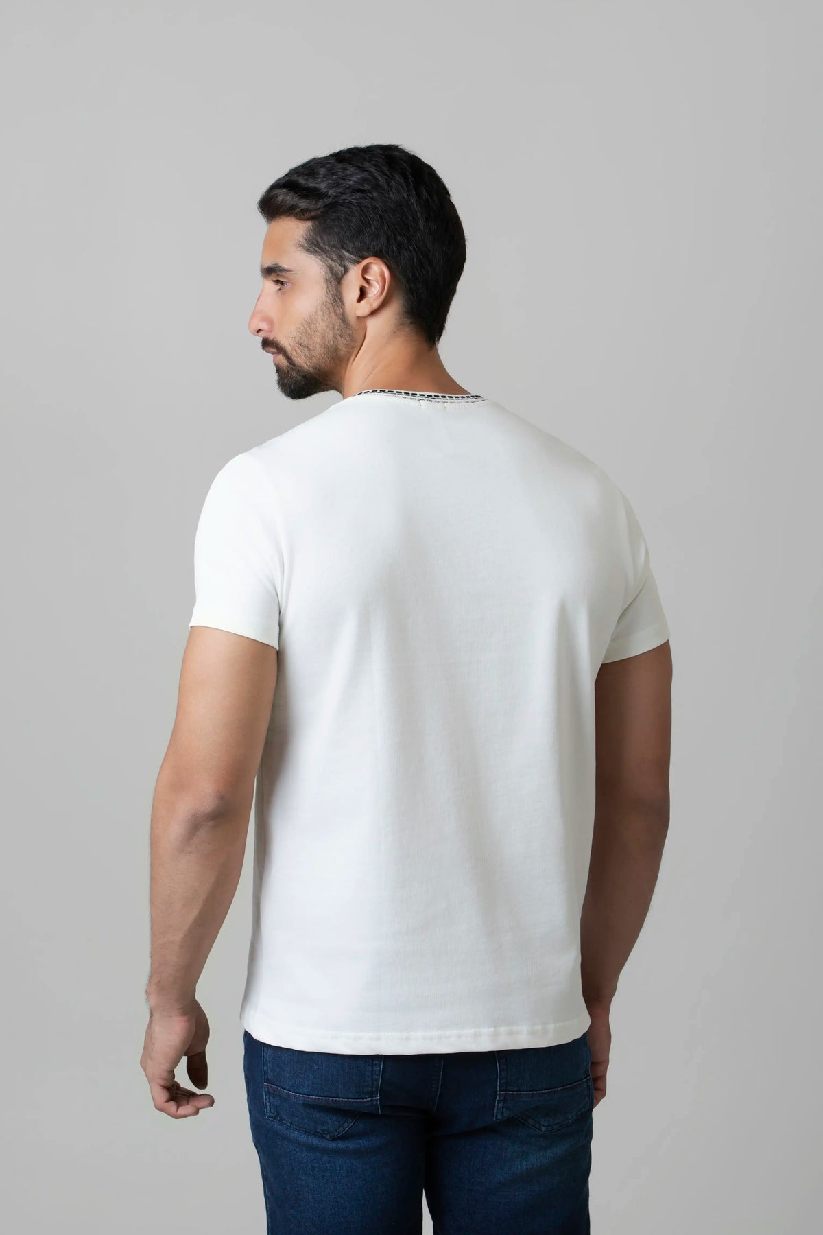 CAMISETA MANGA CORTA COLOR IVORY