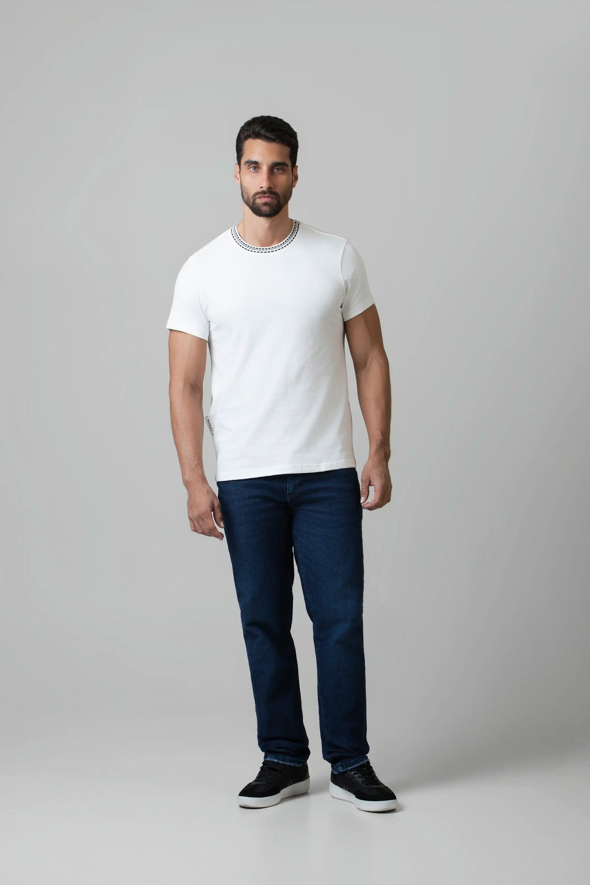 CAMISETA MANGA CORTA COLOR IVORY