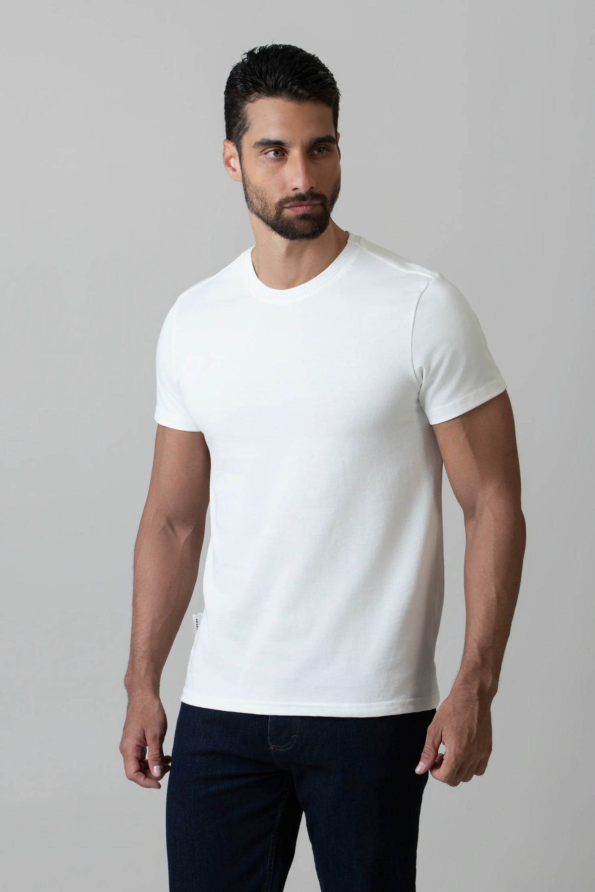 CAMISETA MANGA CORTA COLOR IVORY