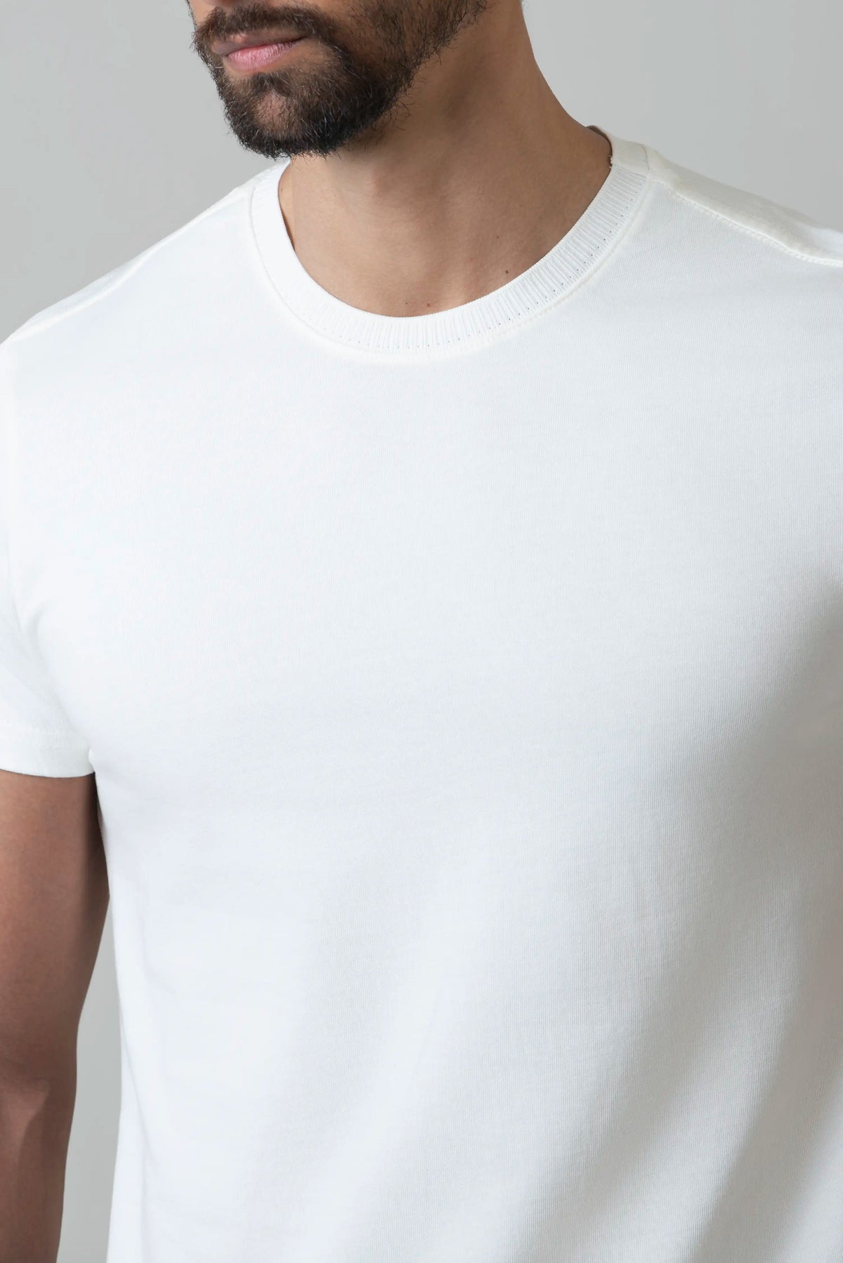 CAMISETA MANGA CORTA COLOR IVORY