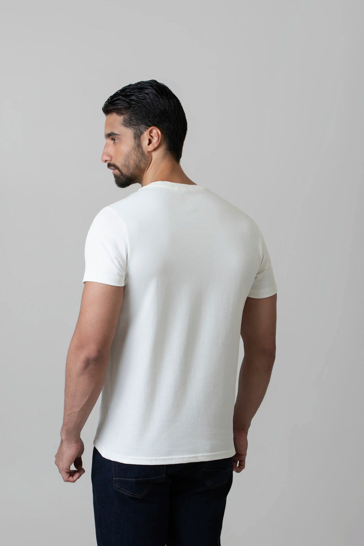 CAMISETA MANGA CORTA COLOR IVORY