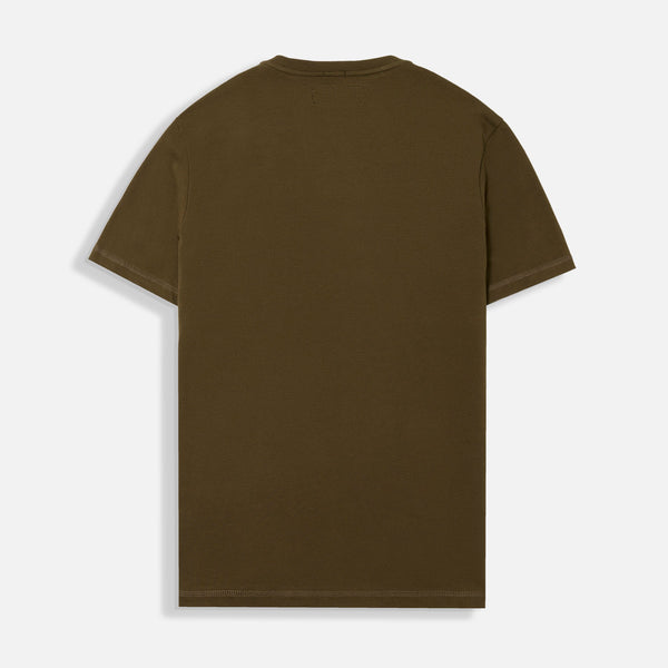 CAMISETA MANGA CORTA COLOR DARK OLIVA