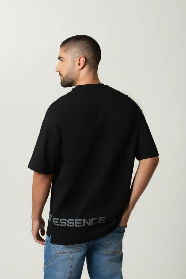 CAMISETA MANGA CORTA COLOR NEGRO