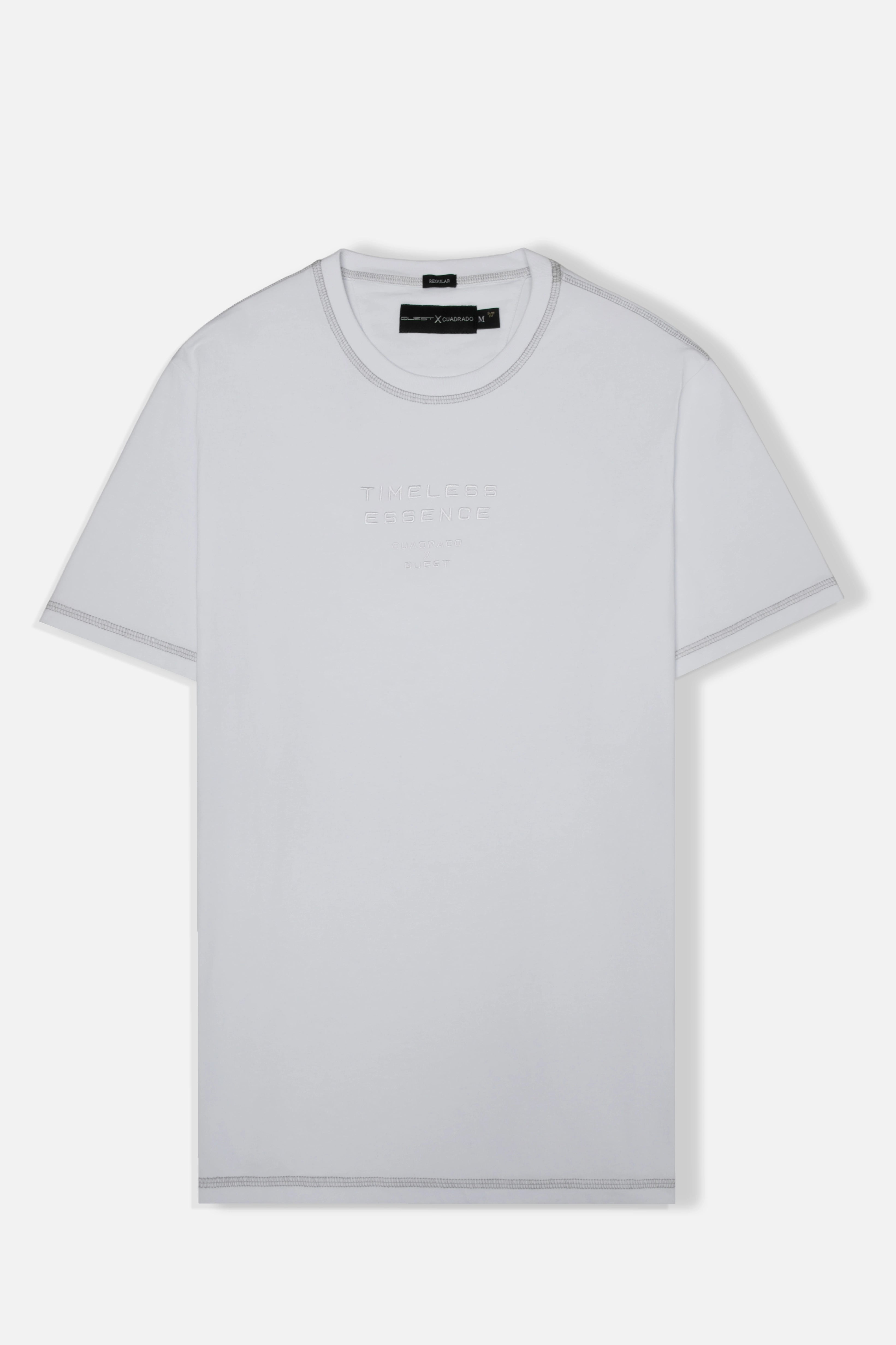 CAMISETA MANGA CORTA COLOR BLANCO OPTICO