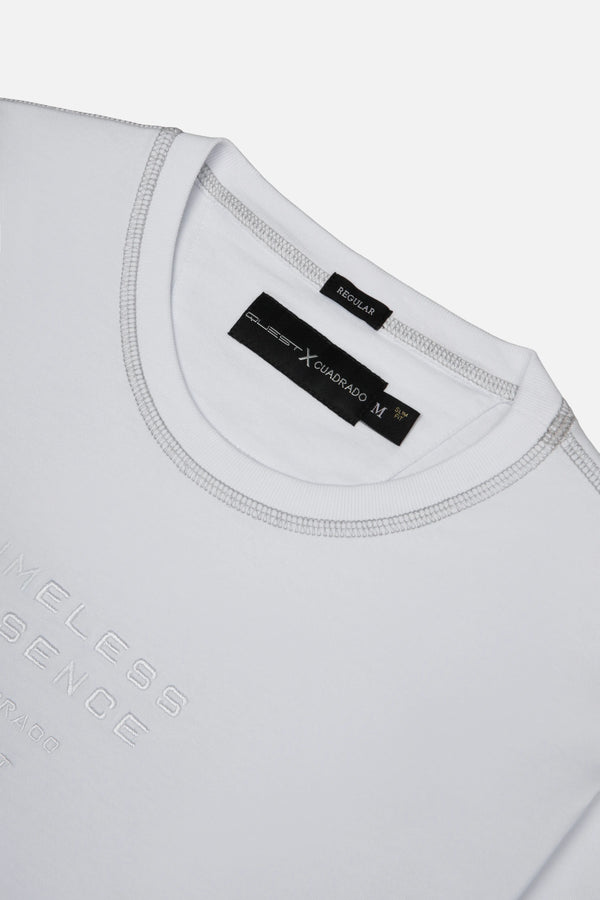 CAMISETA MANGA CORTA COLOR BLANCO OPTICO