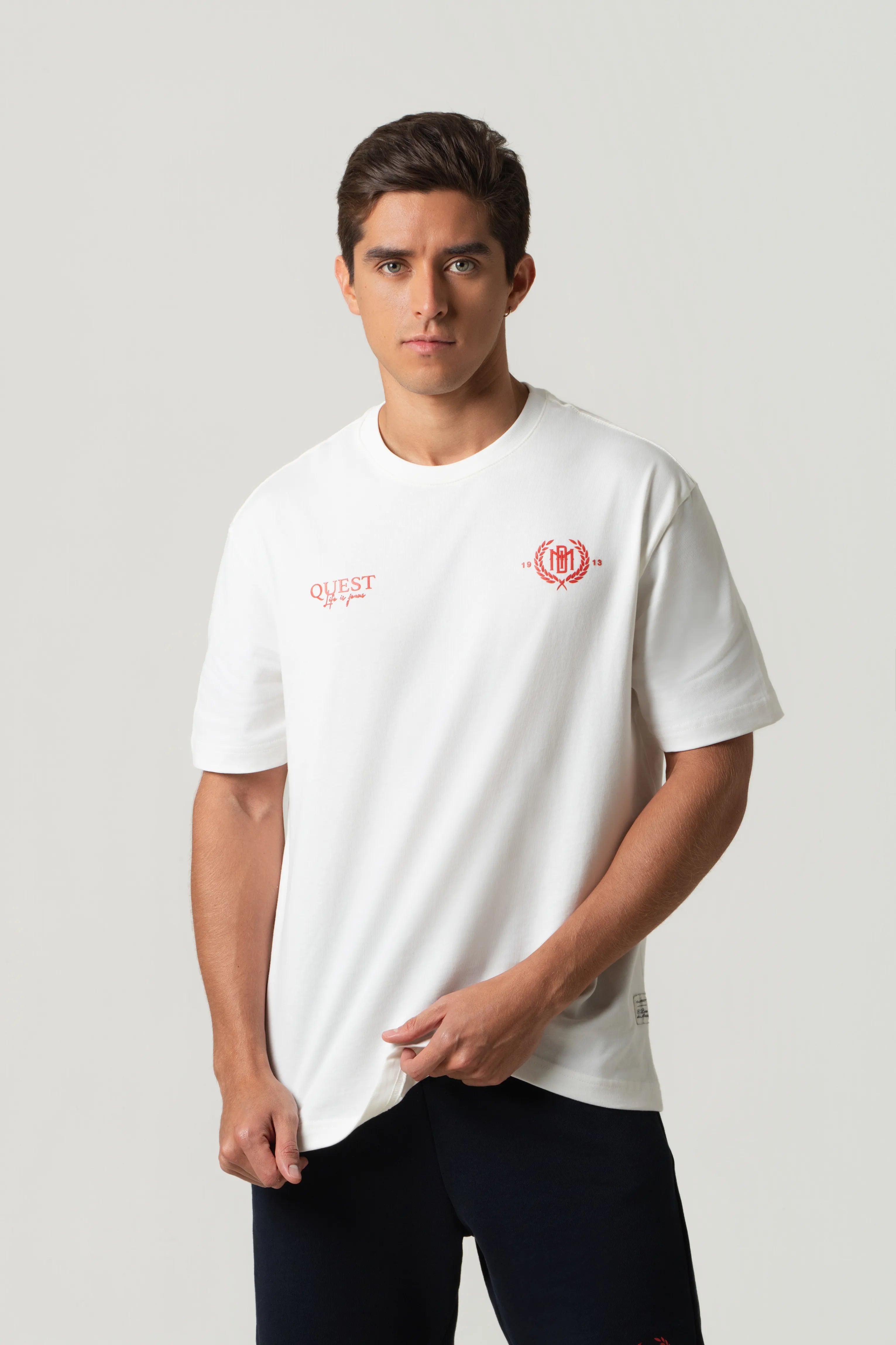 CAMISETA MANGA CORTA COLOR IVORY