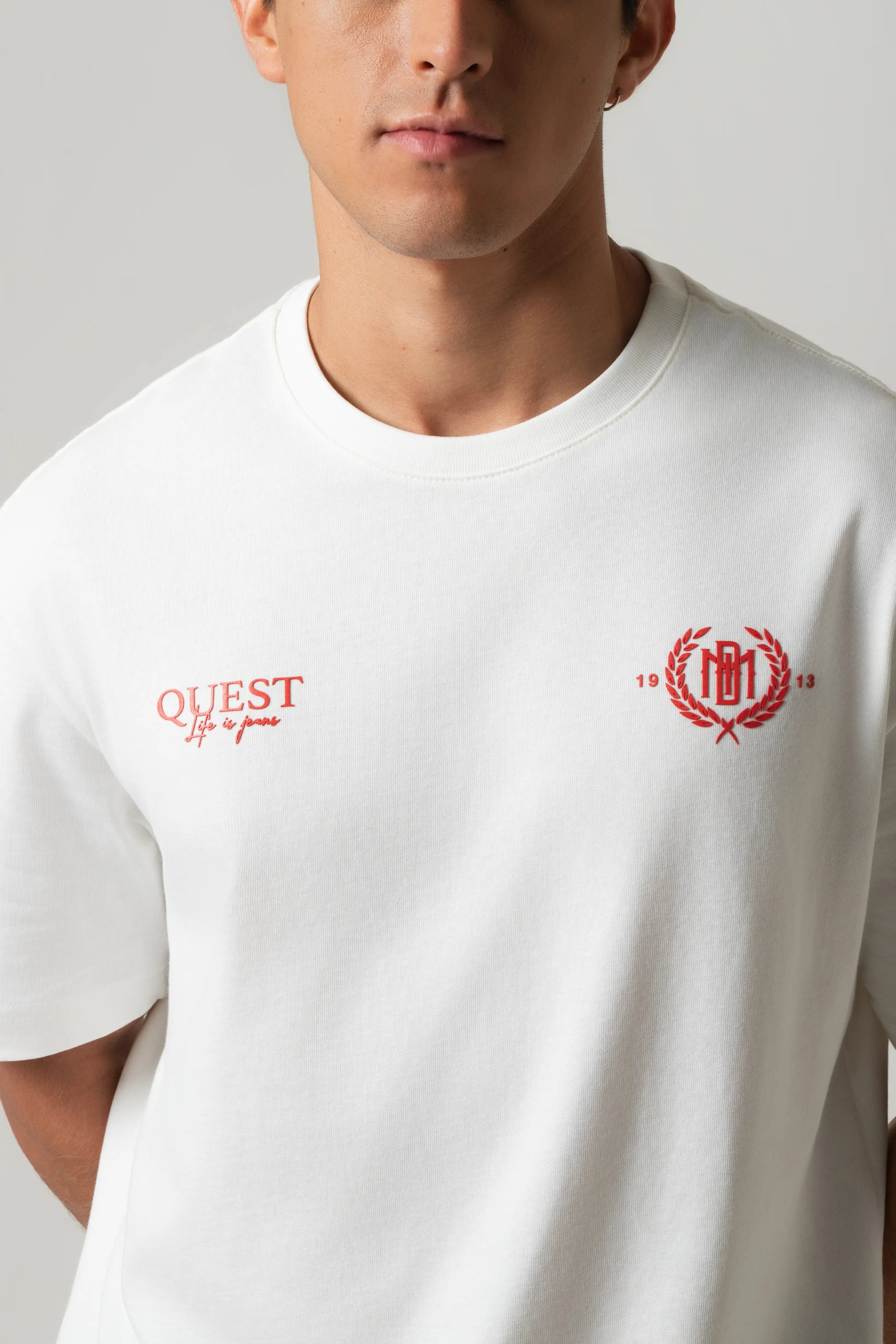 CAMISETA MANGA CORTA COLOR IVORY