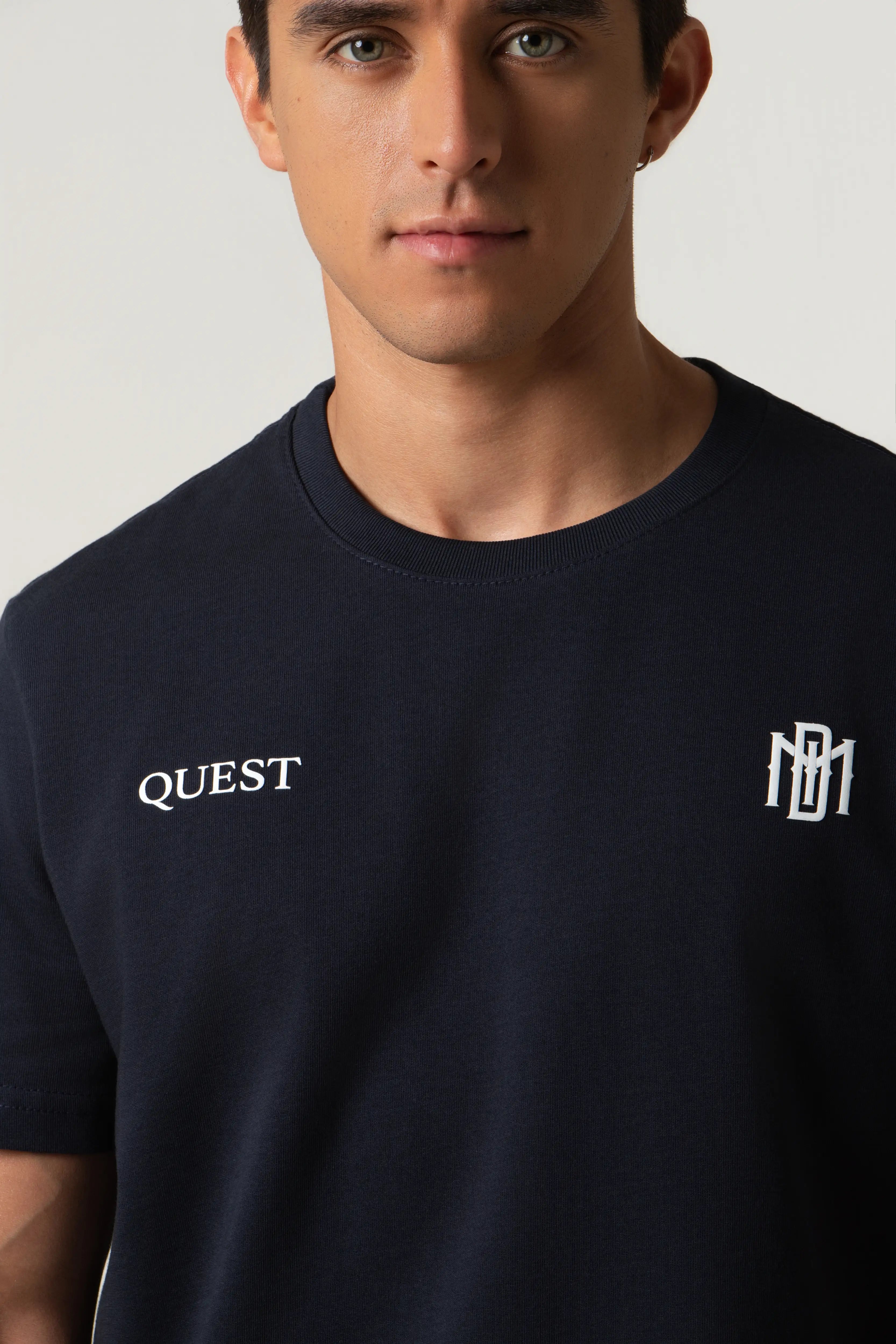 CAMISETA MANGA CORTA COLOR AZUL OSCURO