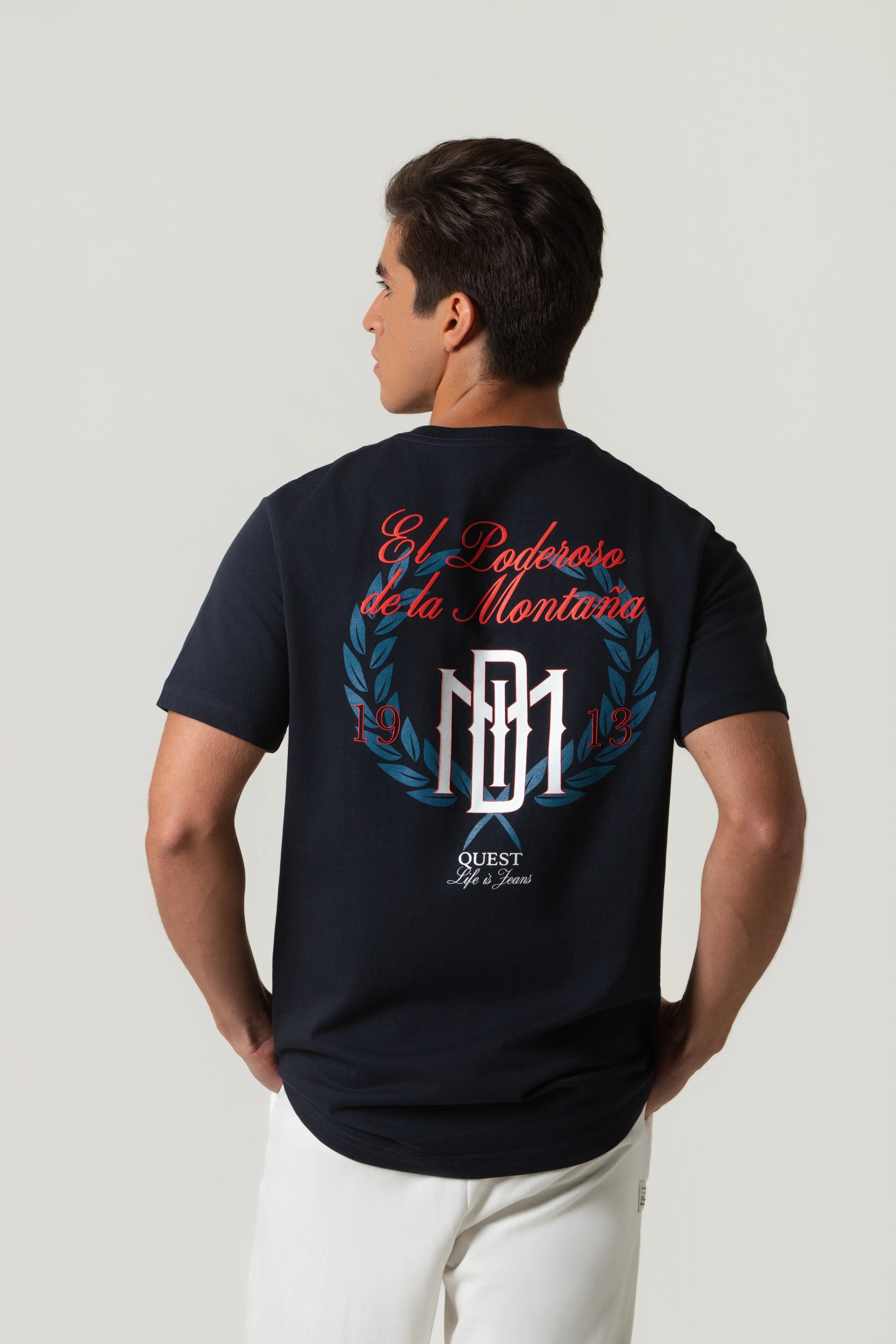 CAMISETA MANGA CORTA COLOR AZUL OSCURO