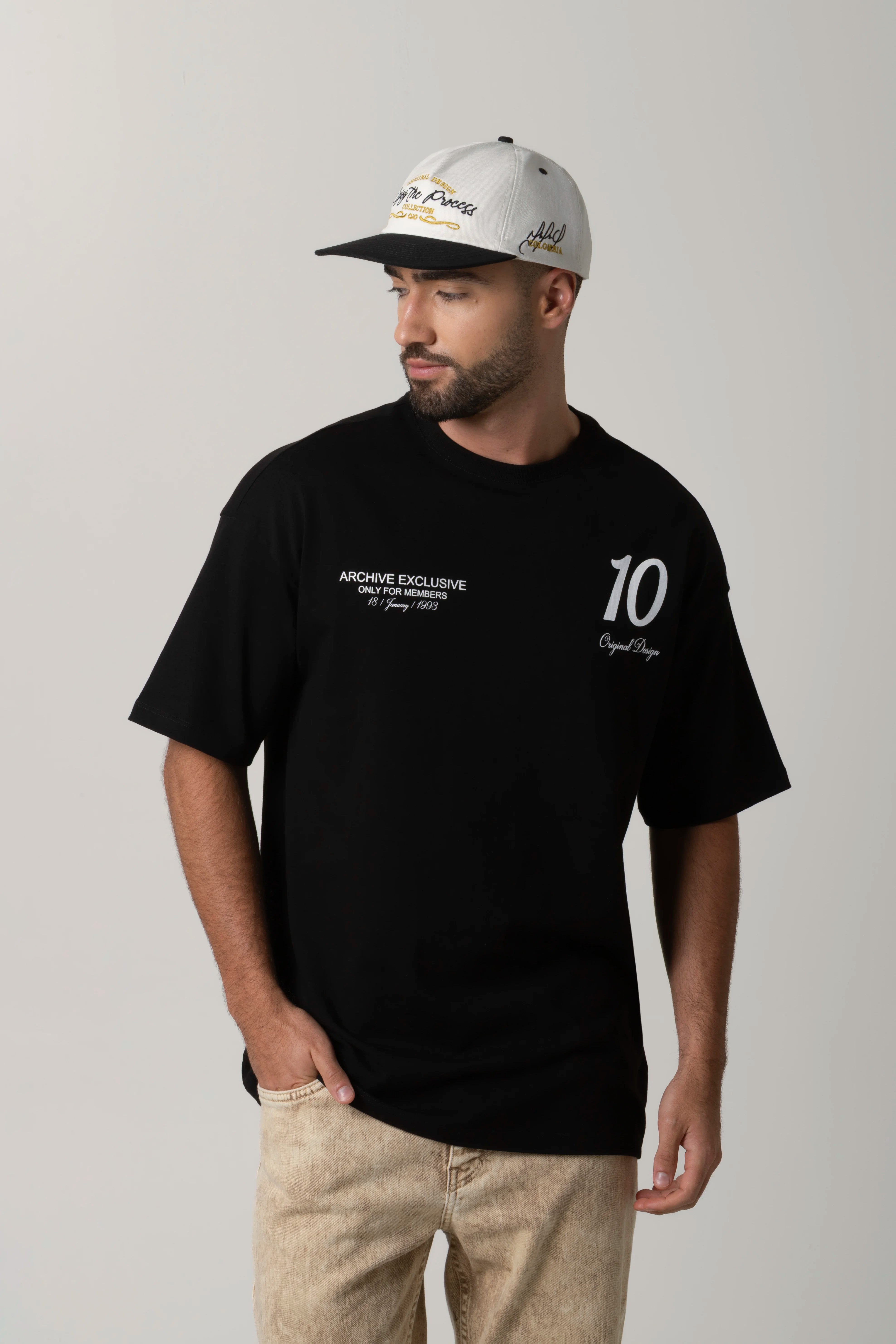 CAMISETA MANGA CORTA COLOR NEGRO