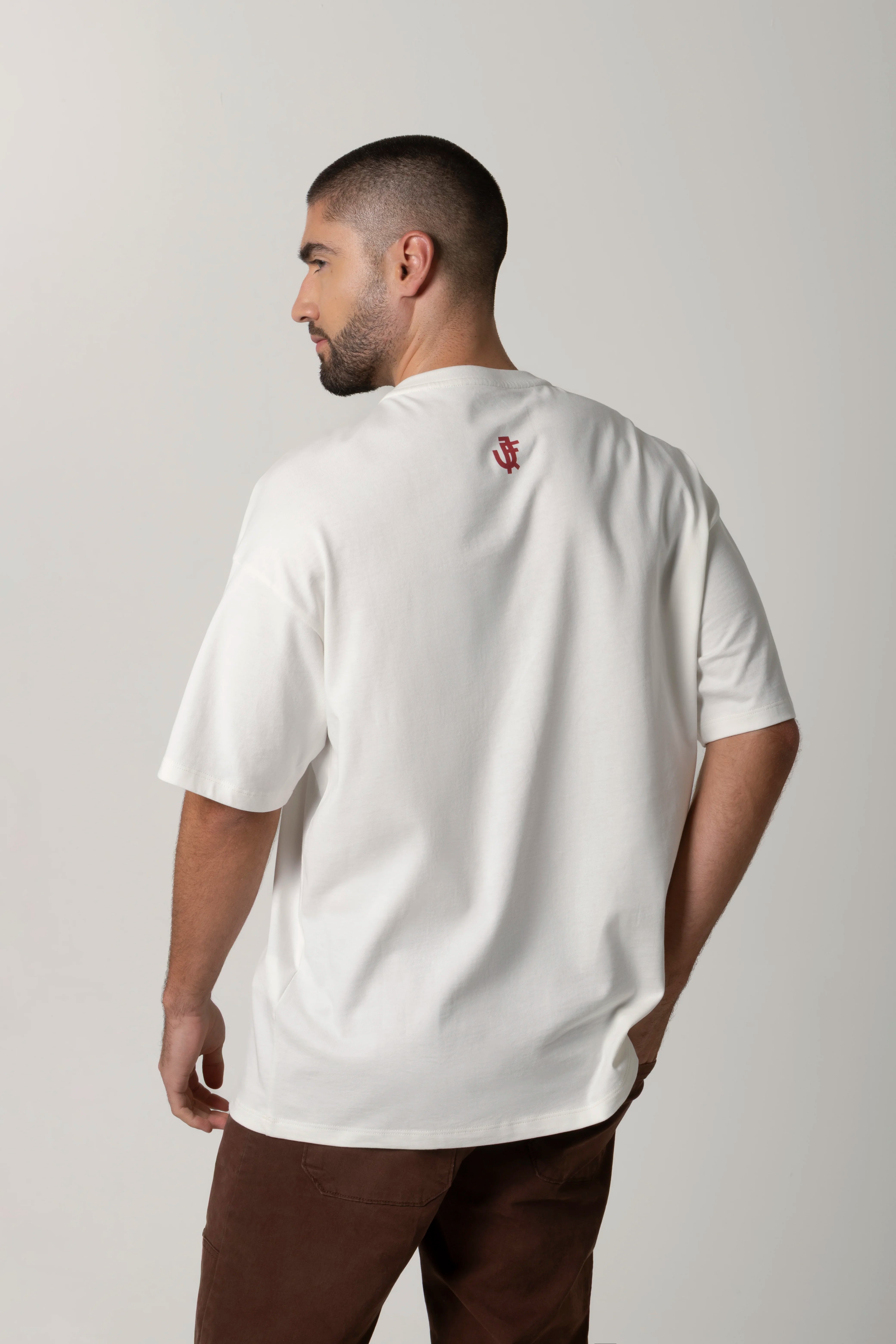 CAMISETA MANGA CORTA COLOR IVORY