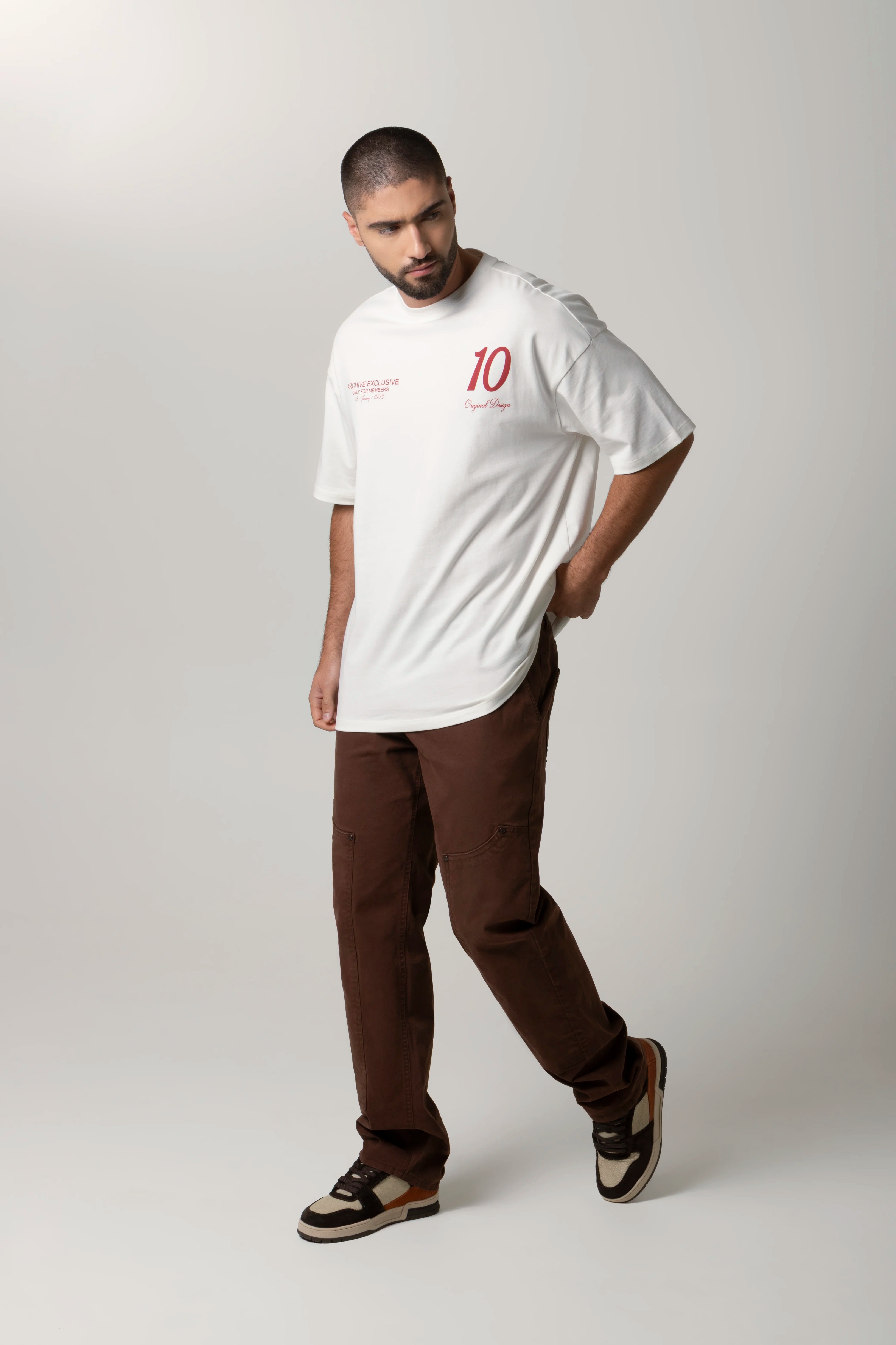 CAMISETA MANGA CORTA COLOR IVORY