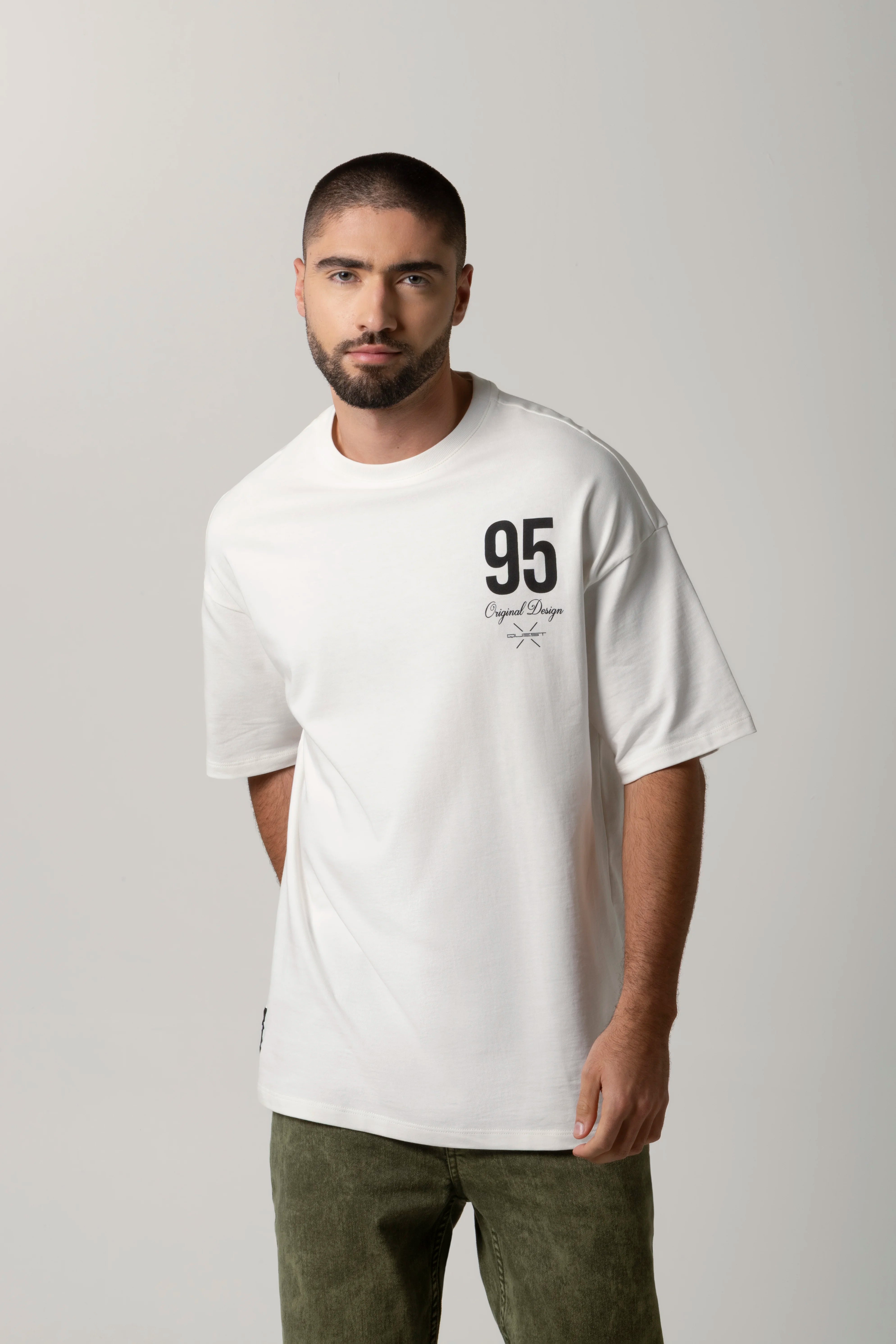 CAMISETA MANGA CORTA COLOR IVORY