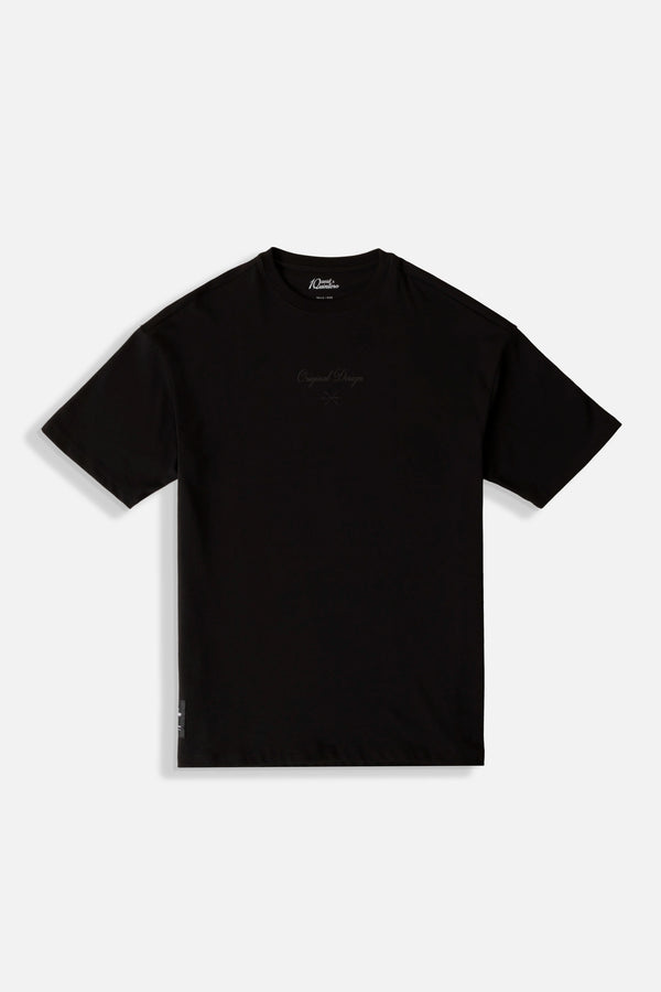 CAMISETA MANGA CORTA COLOR NEGRO