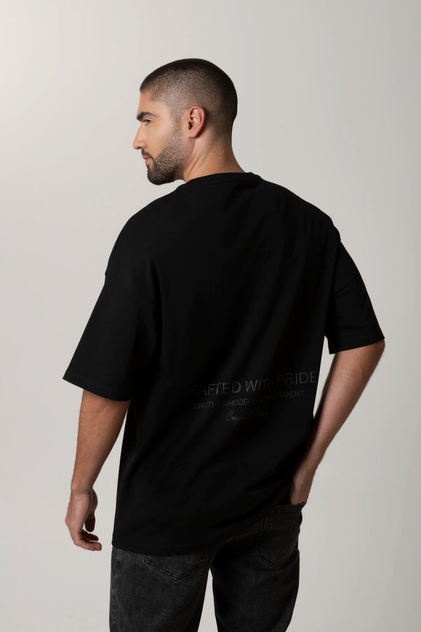 CAMISETA MANGA CORTA COLOR NEGRO