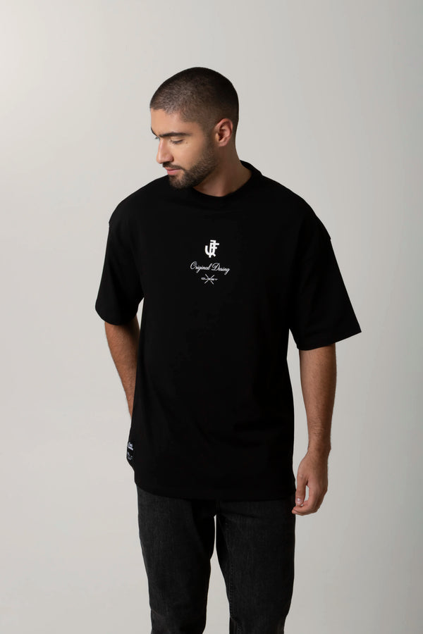 CAMISETA MANGA CORTA COLOR NEGRO