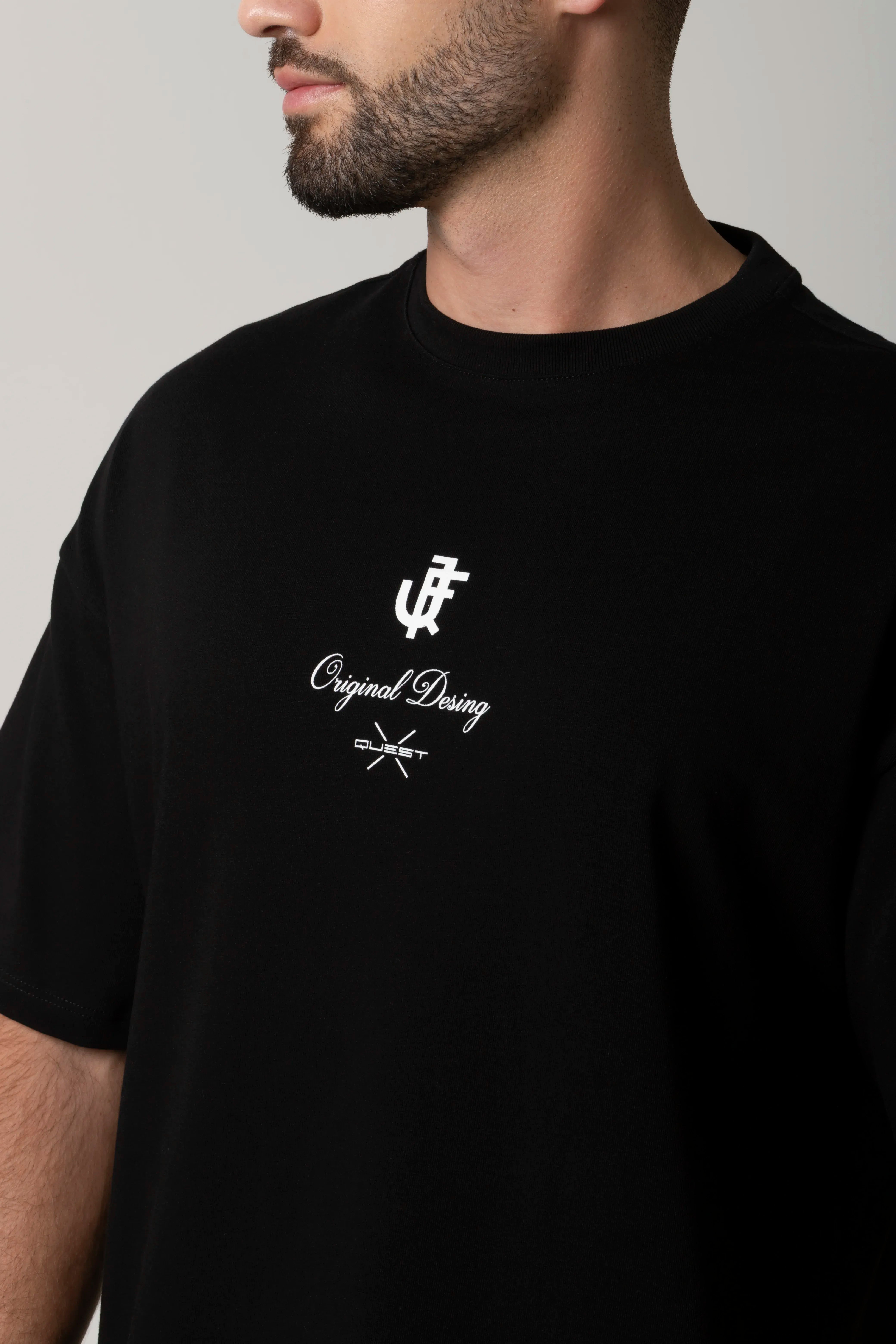 CAMISETA MANGA CORTA COLOR NEGRO