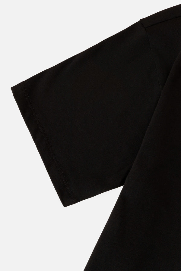 CAMISETA MANGA CORTA COLOR NEGRO