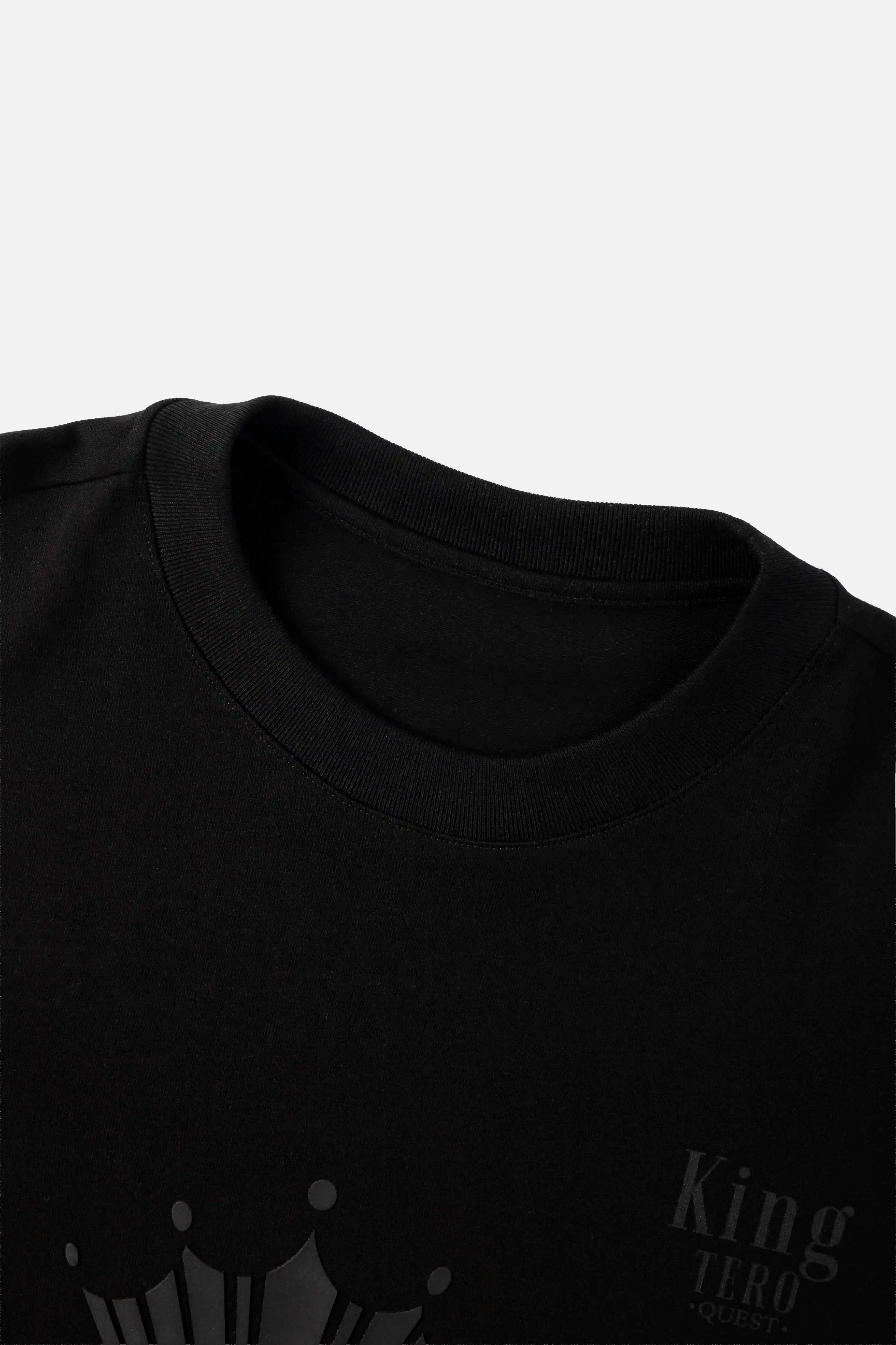 CAMISETA MANGA CORTA COLOR NEGRO