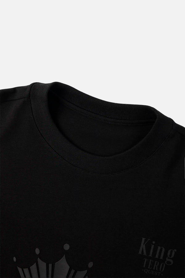 CAMISETA MANGA CORTA COLOR NEGRO