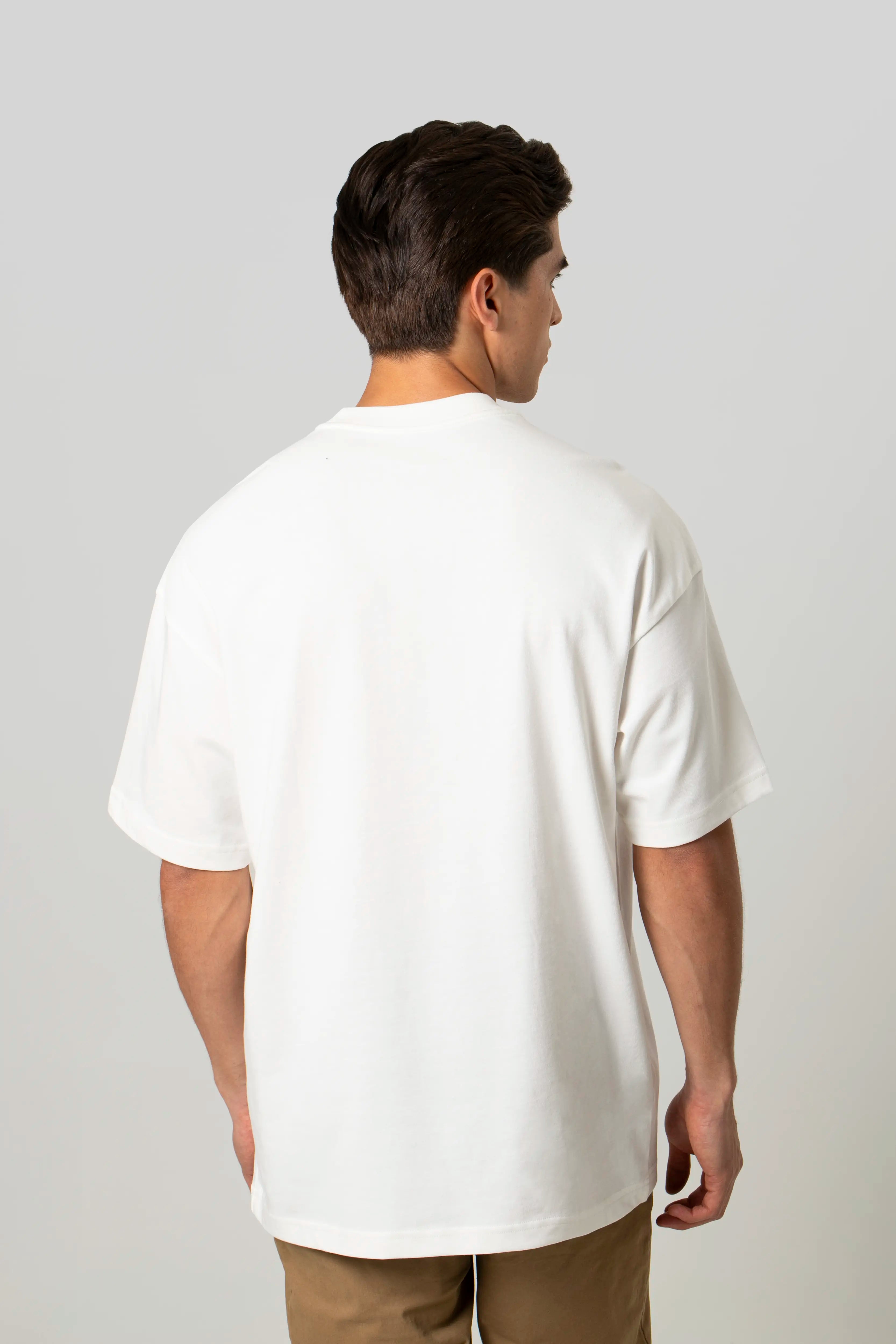 CAMISETA MANGA CORTA COLOR IVORY