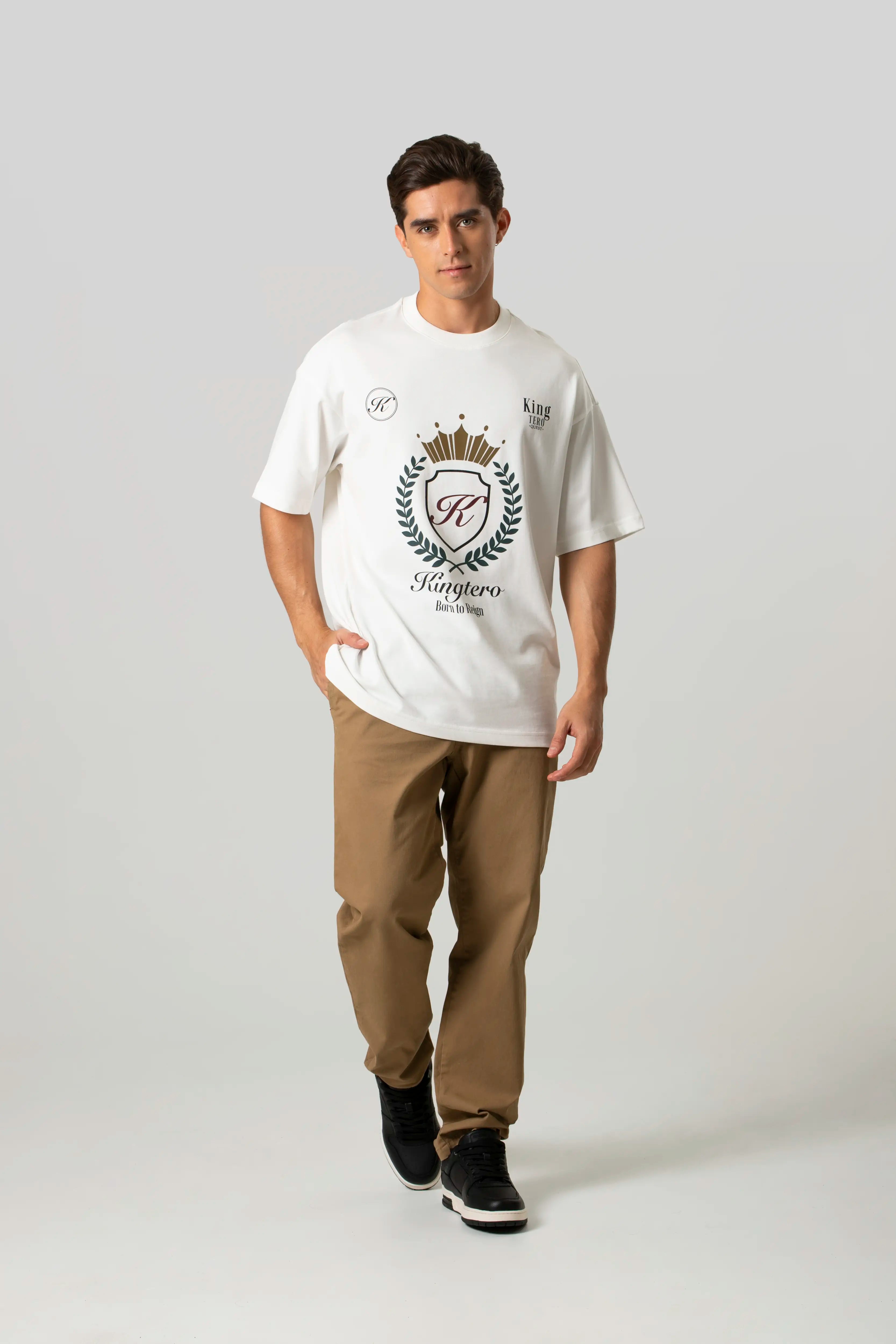 CAMISETA MANGA CORTA COLOR IVORY