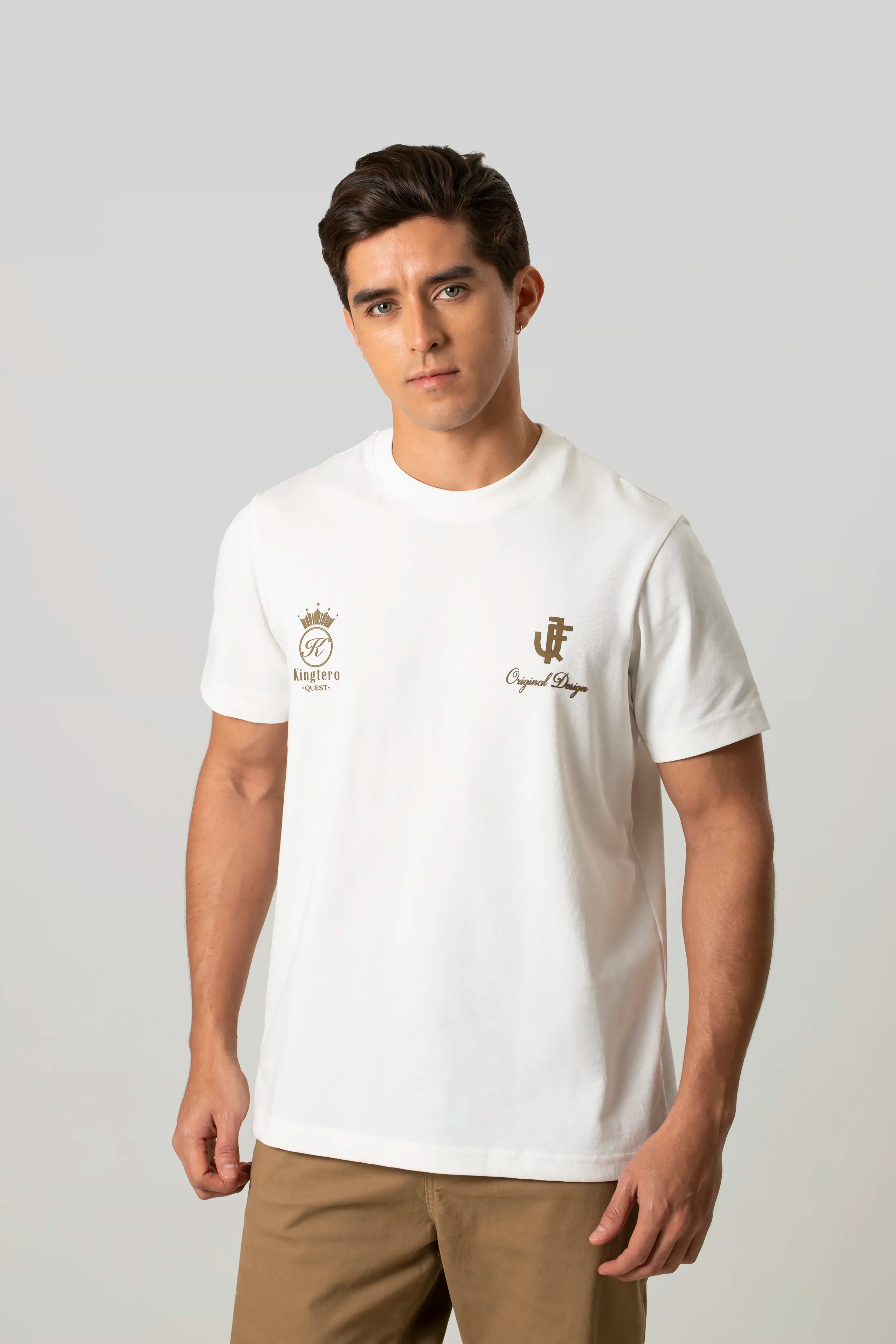 CAMISETA MANGA CORTA COLOR IVORY
