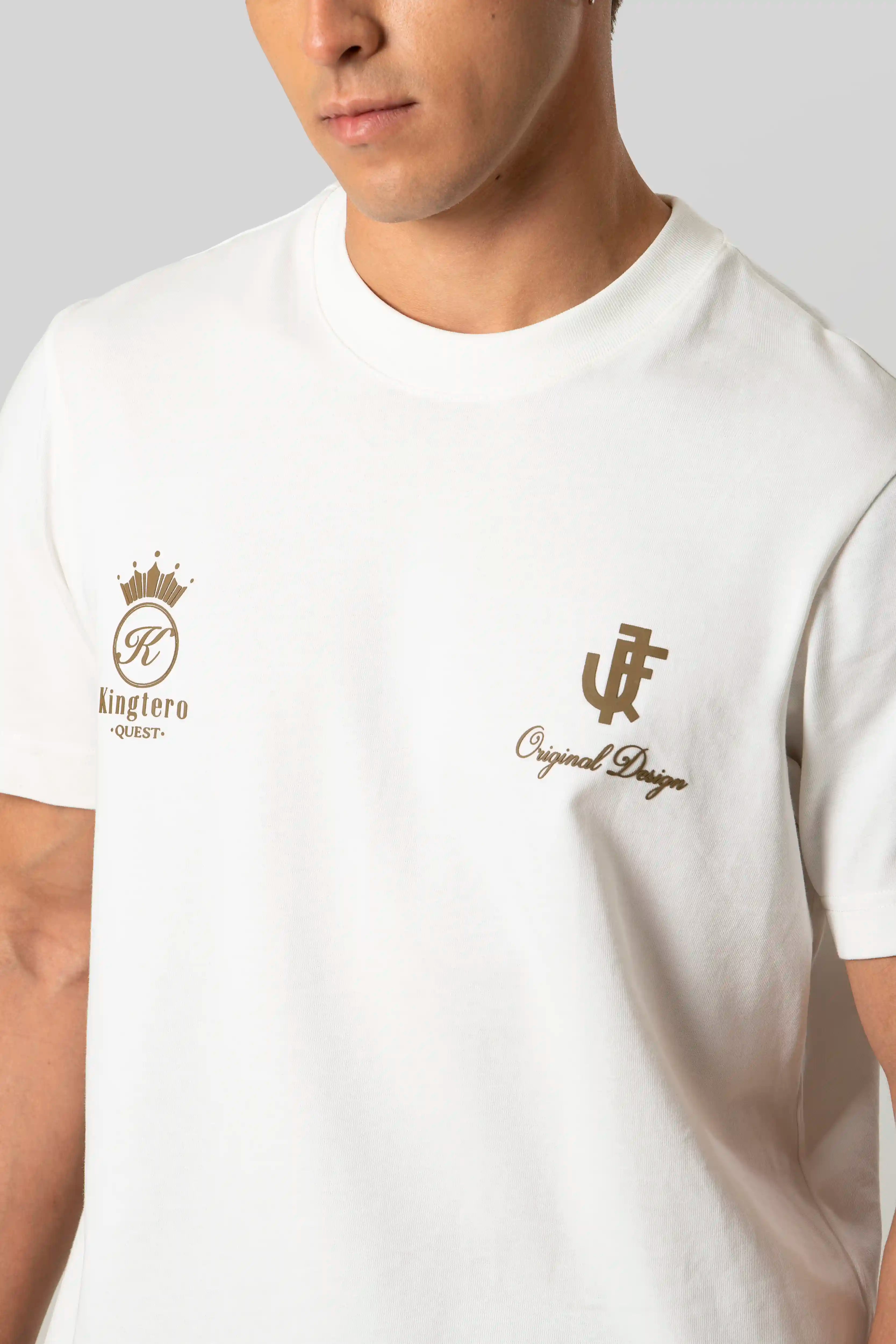 CAMISETA MANGA CORTA COLOR IVORY