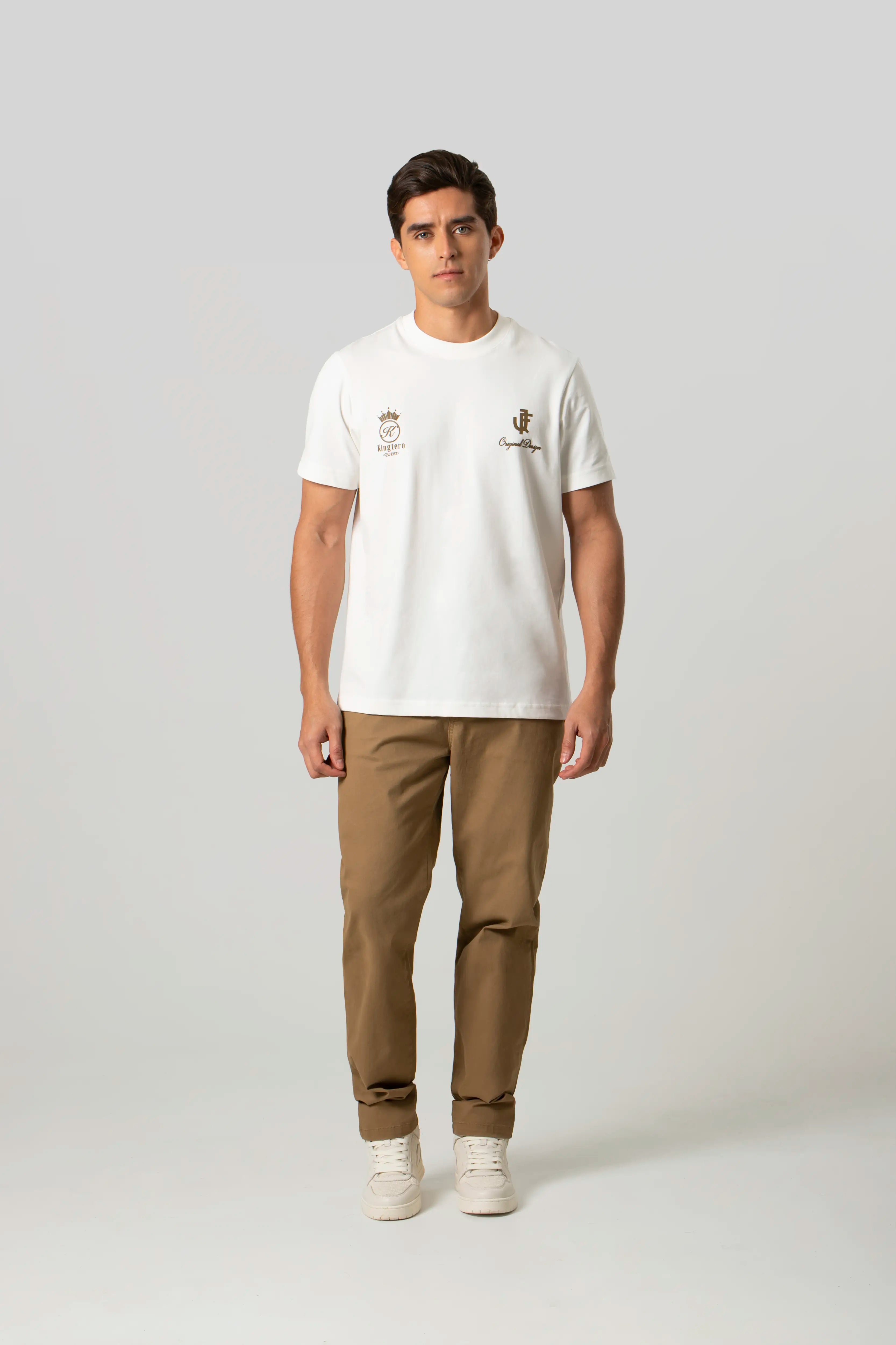 CAMISETA MANGA CORTA COLOR IVORY
