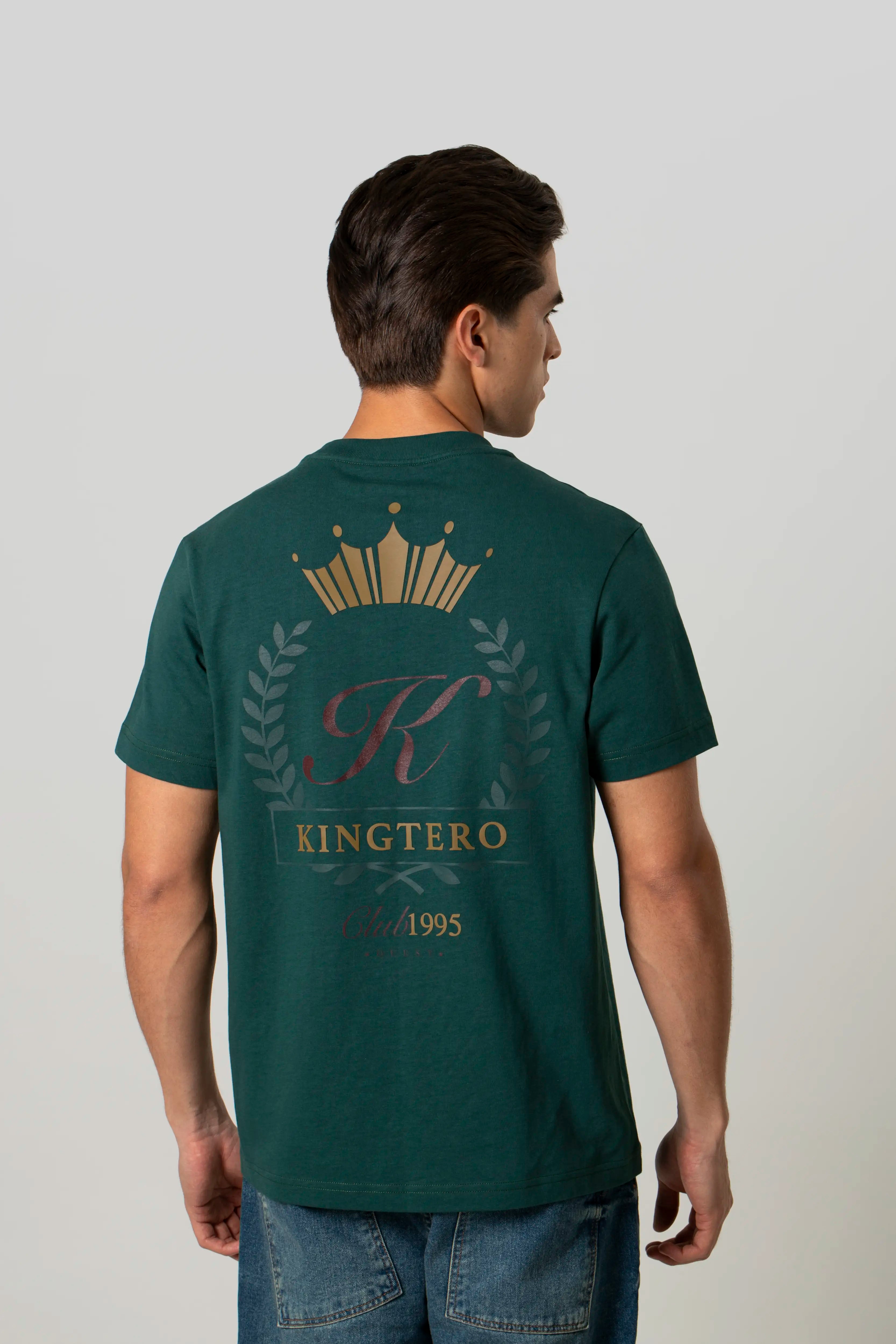 CAMISETA MANGA CORTA COLOR VERDE TORMENTA