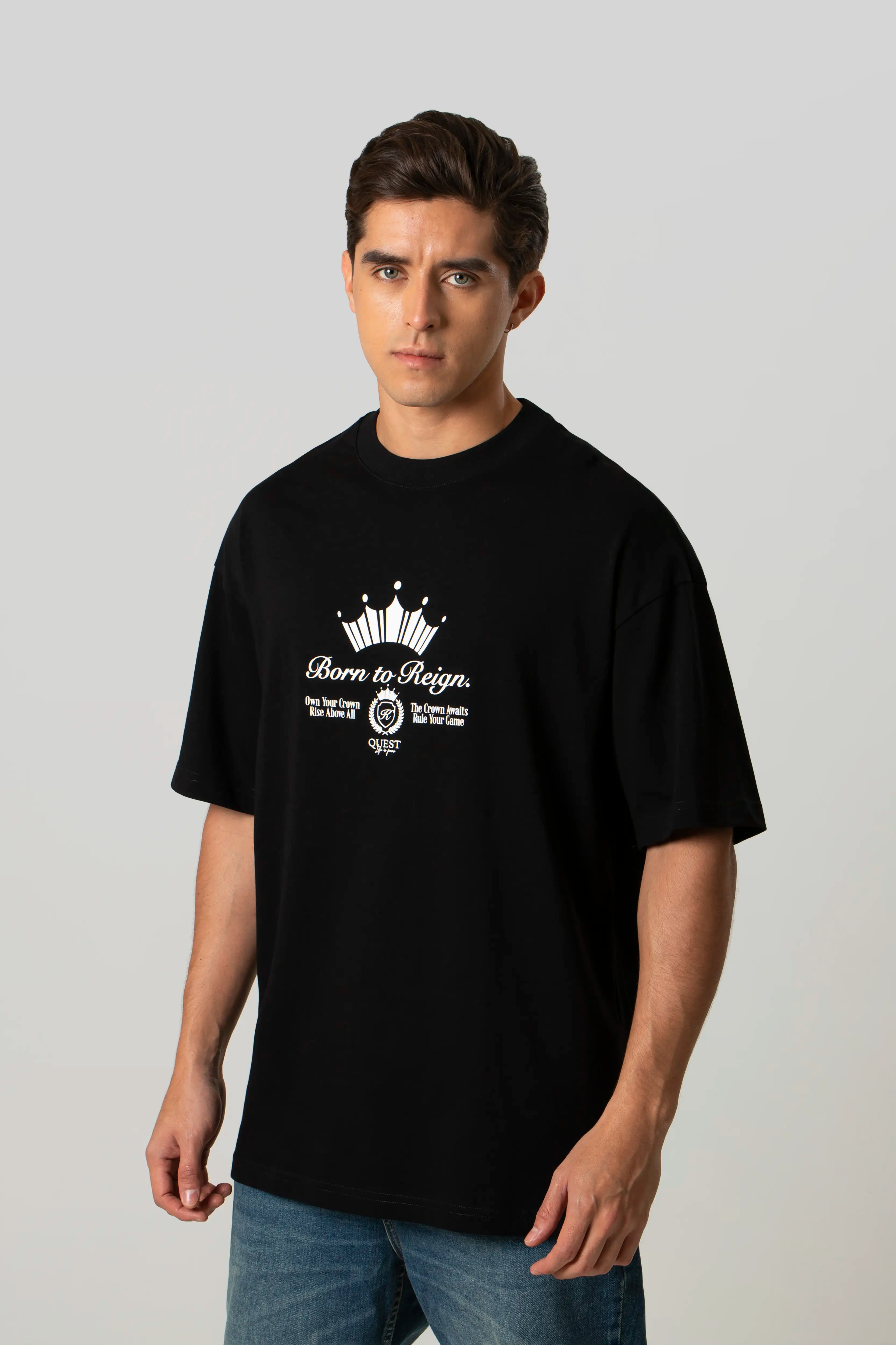 CAMISETA MANGA CORTA COLOR NEGRO