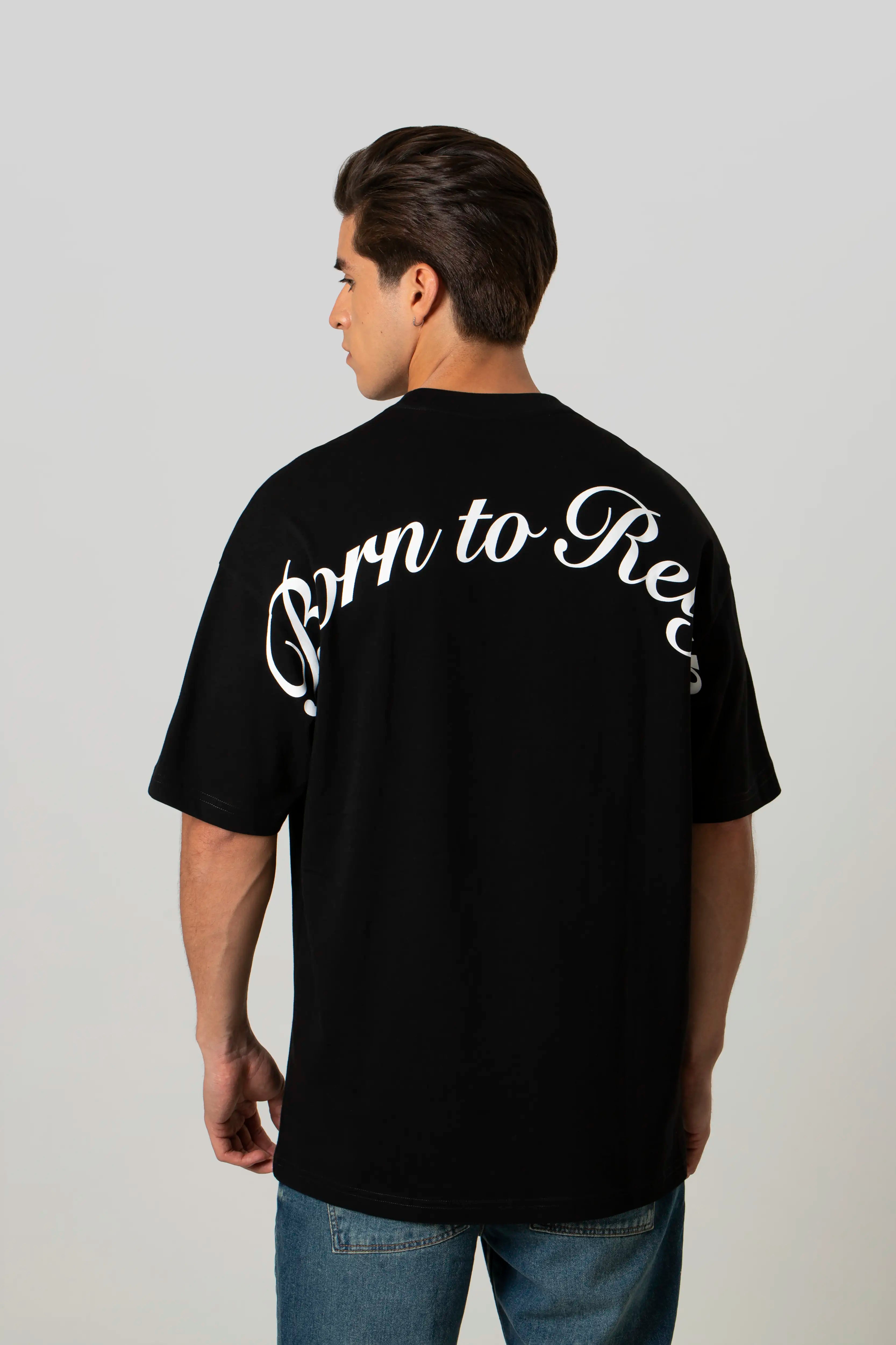 CAMISETA MANGA CORTA COLOR NEGRO